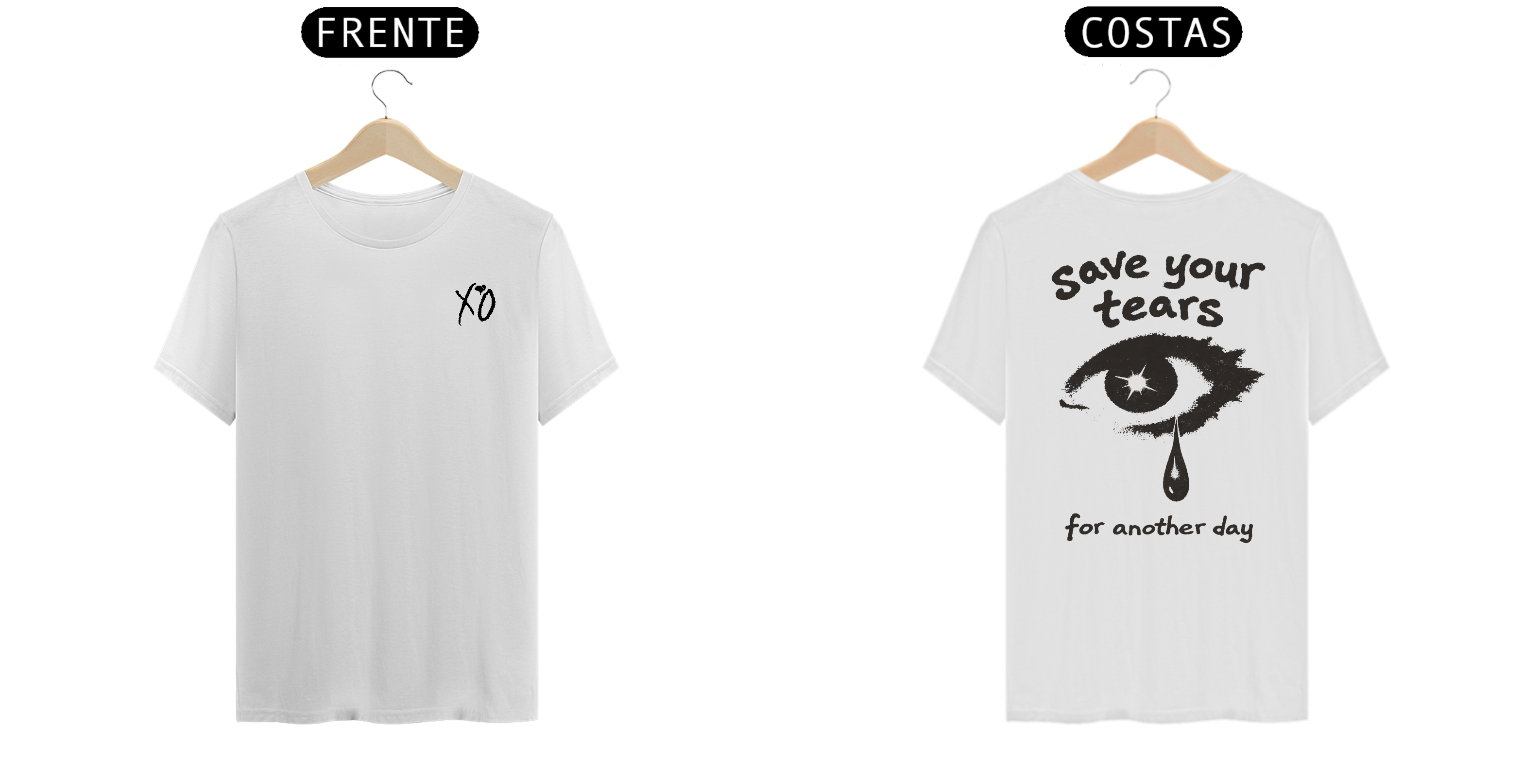 Camiseta The Weeknd Save Your Tears (Estampa Frente e Costas)