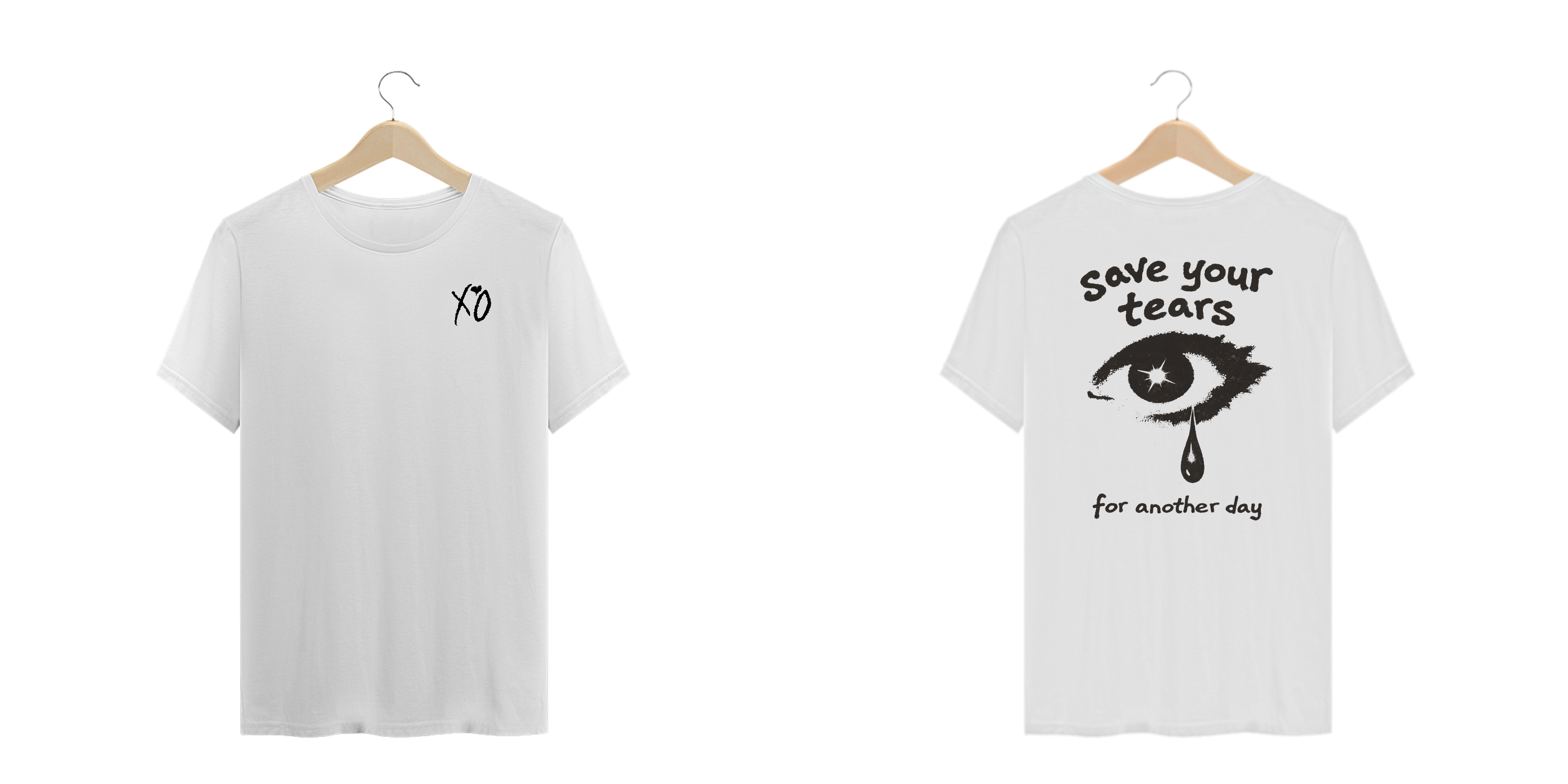 Camiseta Plus Size The Weeknd Save Your Tears (Estampa Frente e Costas)
