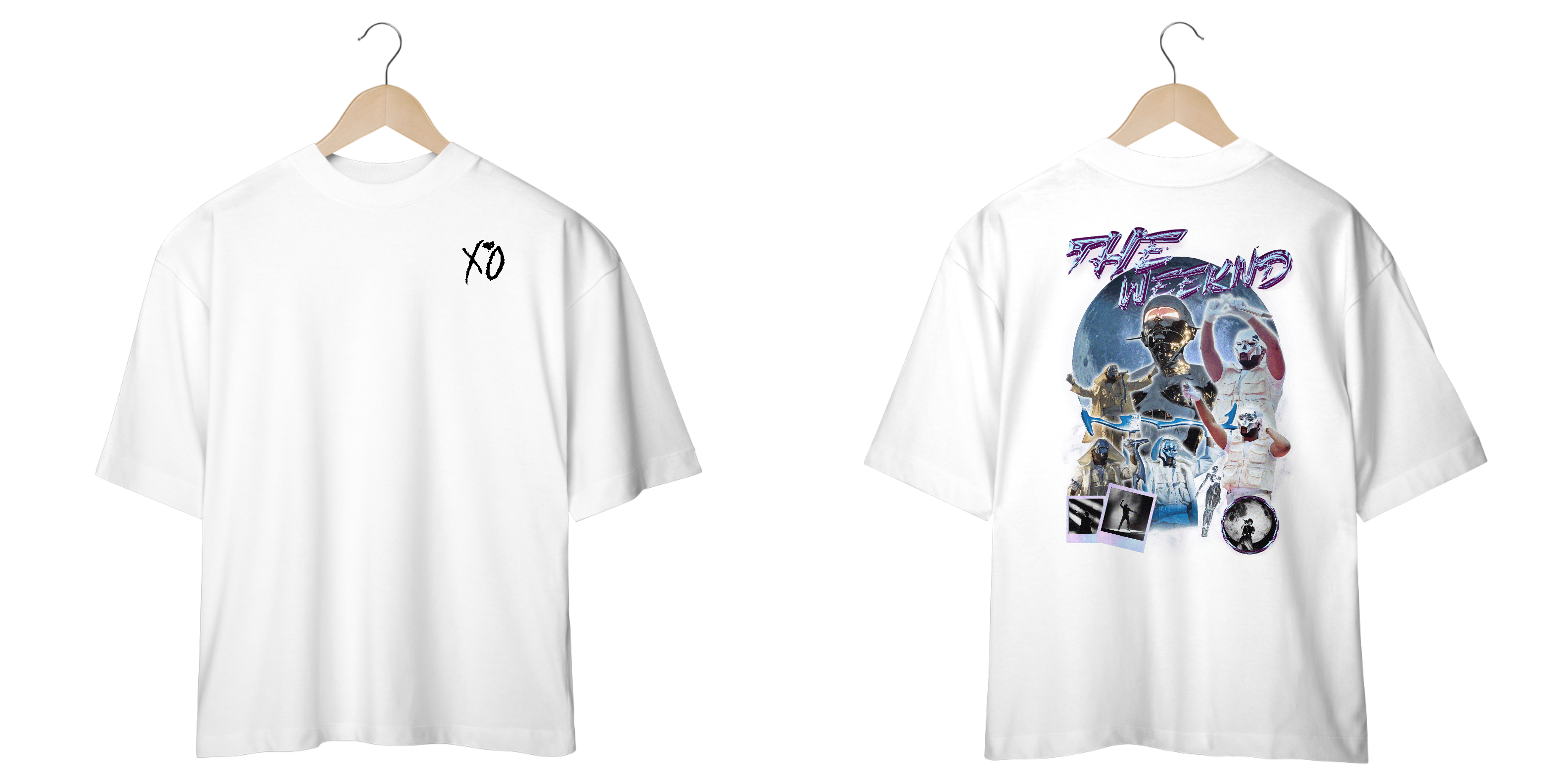 Camiseta Oversized The Weeknd (Estampa Frente e Costas)