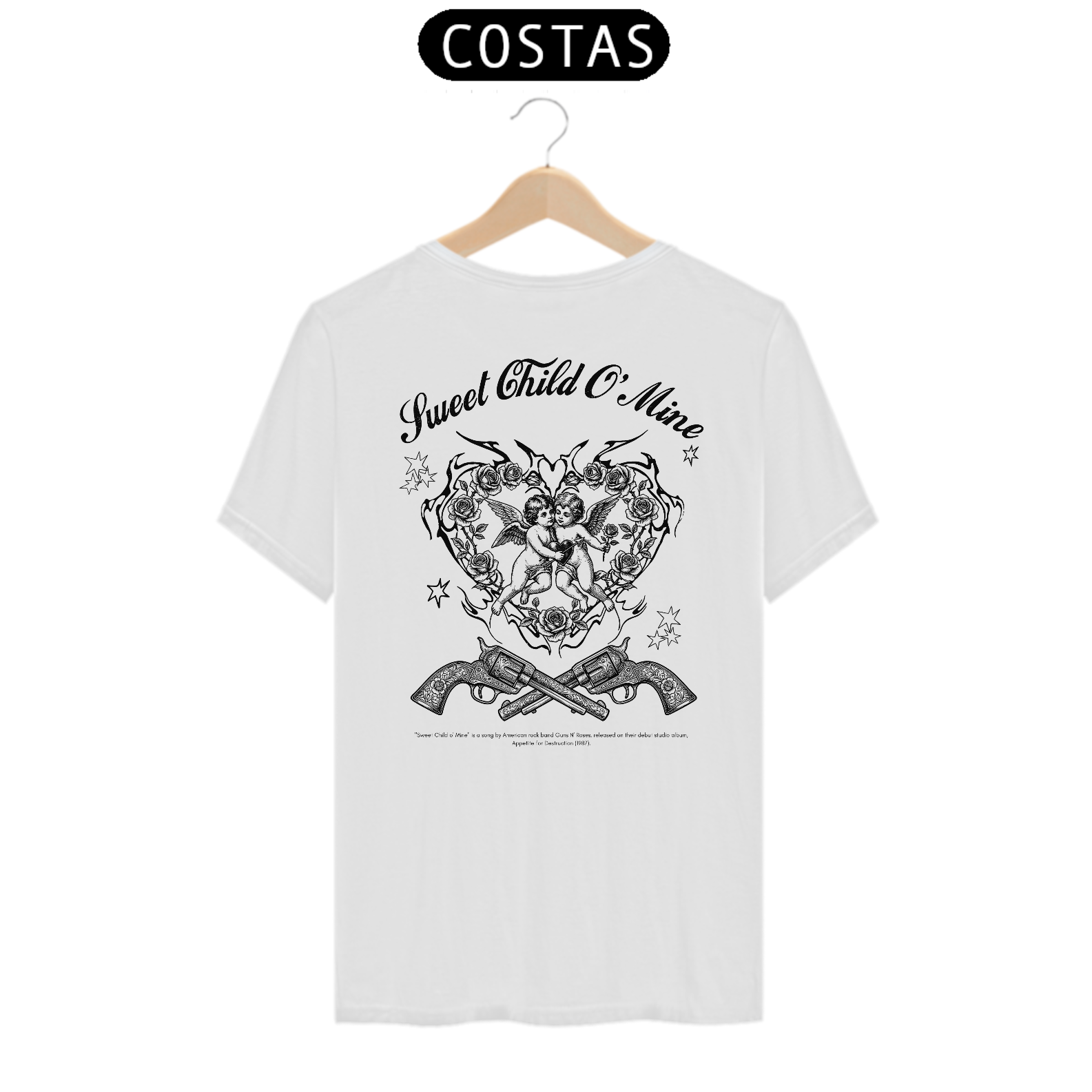 Camiseta Guns N' Roses Sweet Child O' Mine V2 (Estampa nas Costas)