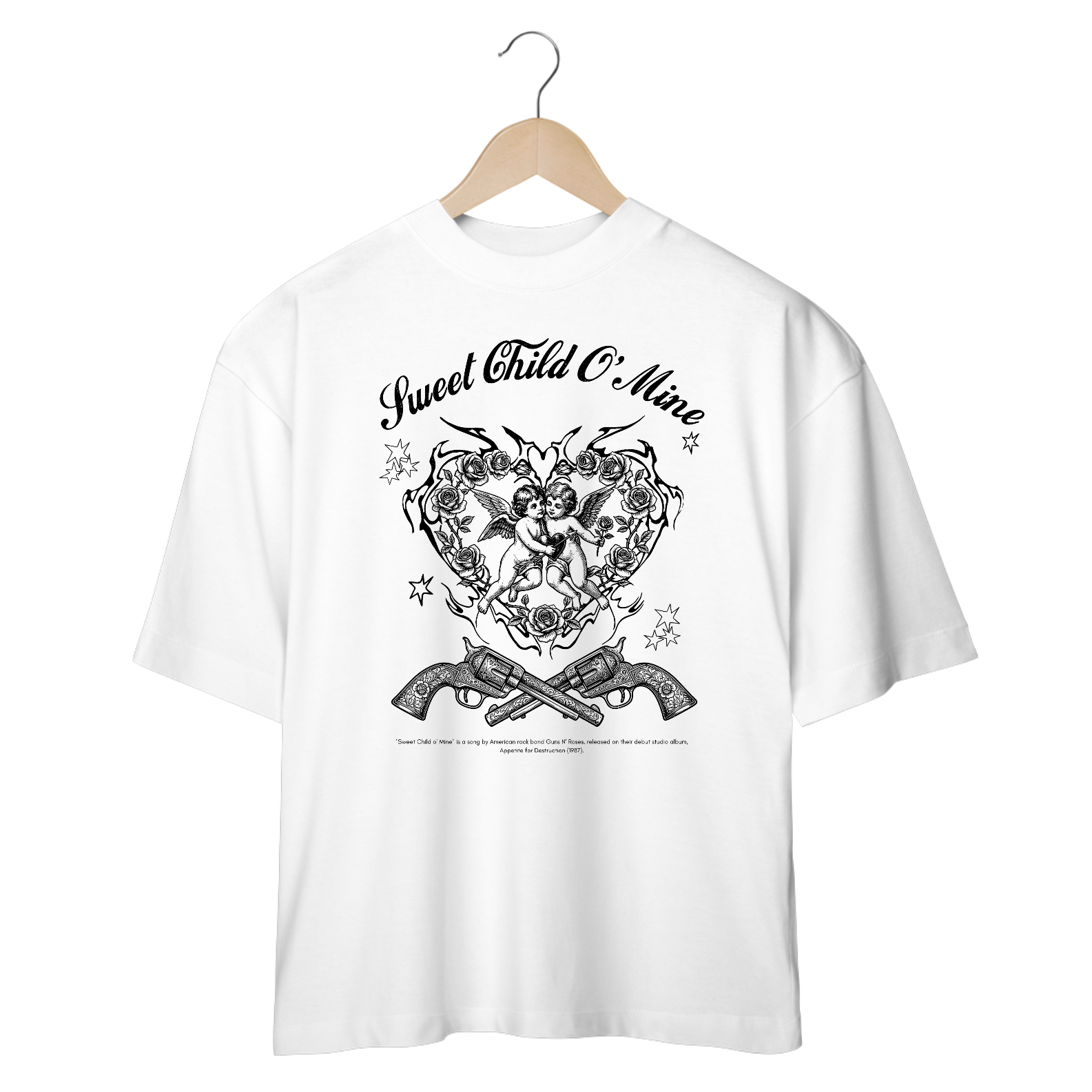 Camiseta Oversized Guns N' Roses Sweet Child O' Mine V2 