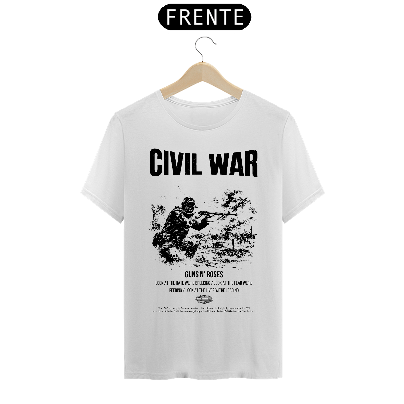 Camiseta Guns N' Roses Civil War