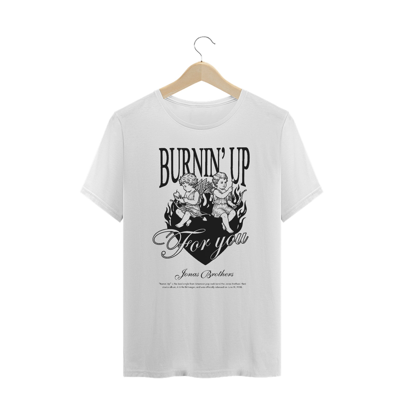 Camiseta Plus Size Jonas Brothers Burnin' Up