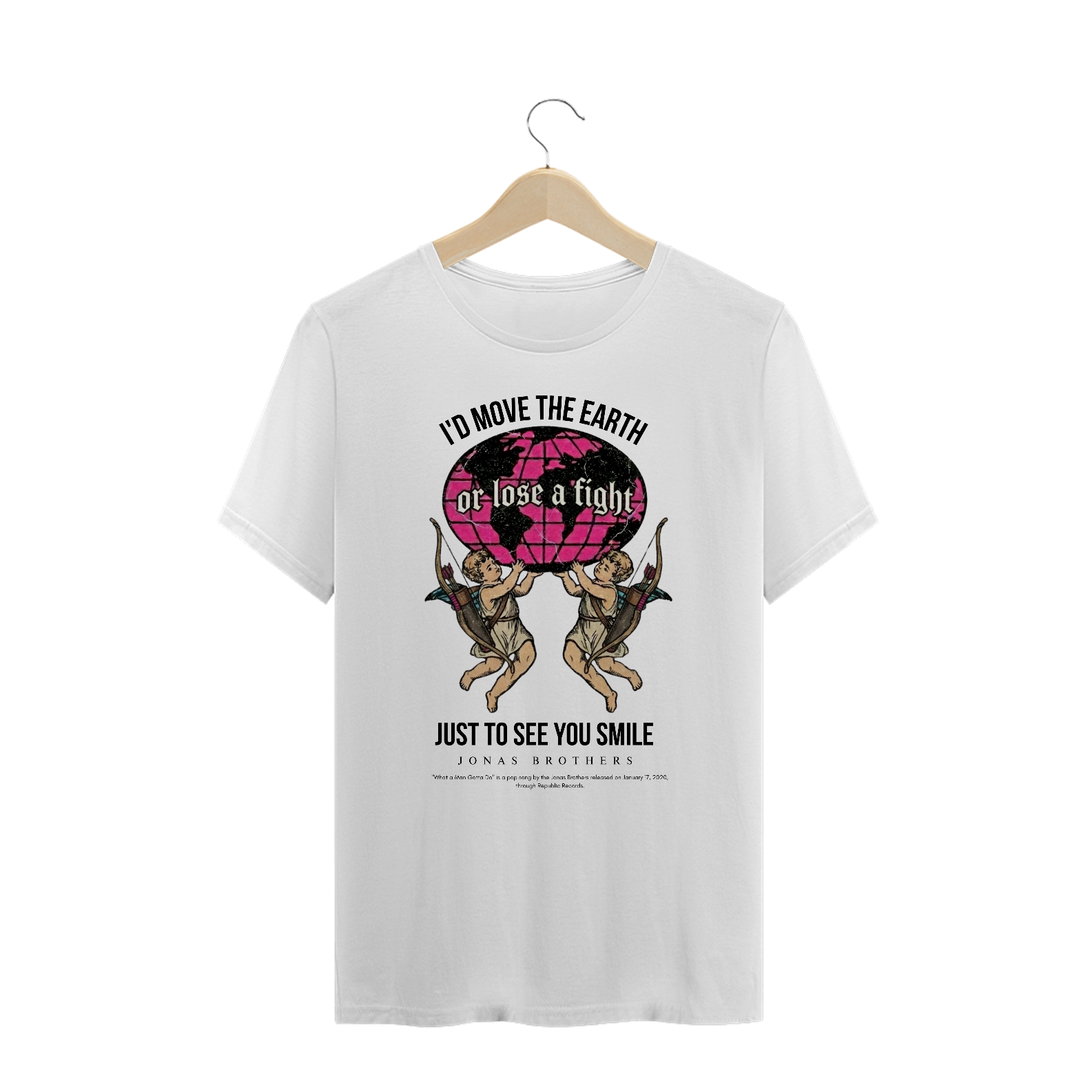 Camiseta Plus Size Jonas Brothers What a Man Gotta Do V2