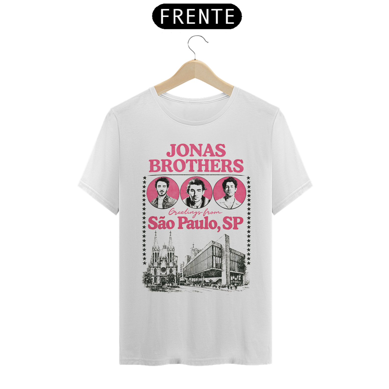 Camiseta Jonas Brothers Greetings From São Paulo V2