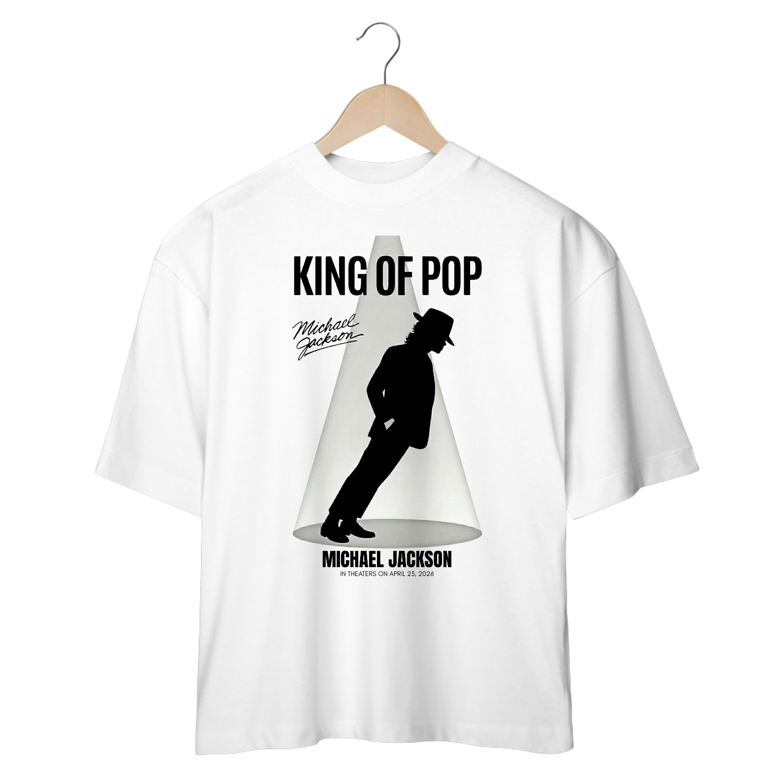 Camiseta Oversized Michael Jackson King Of Pop