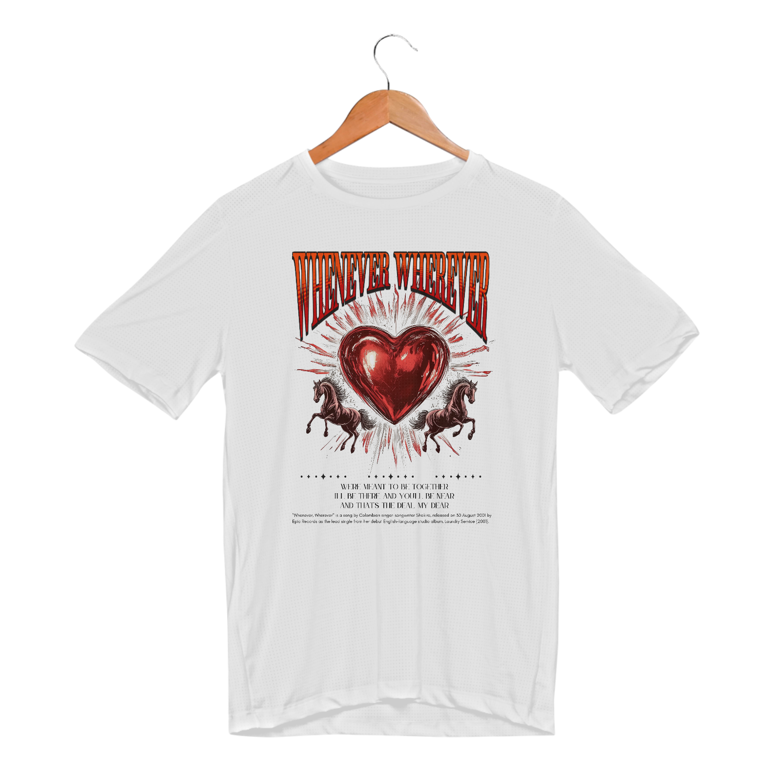 Camiseta com proteção UV Shakira Whenever, Wherever