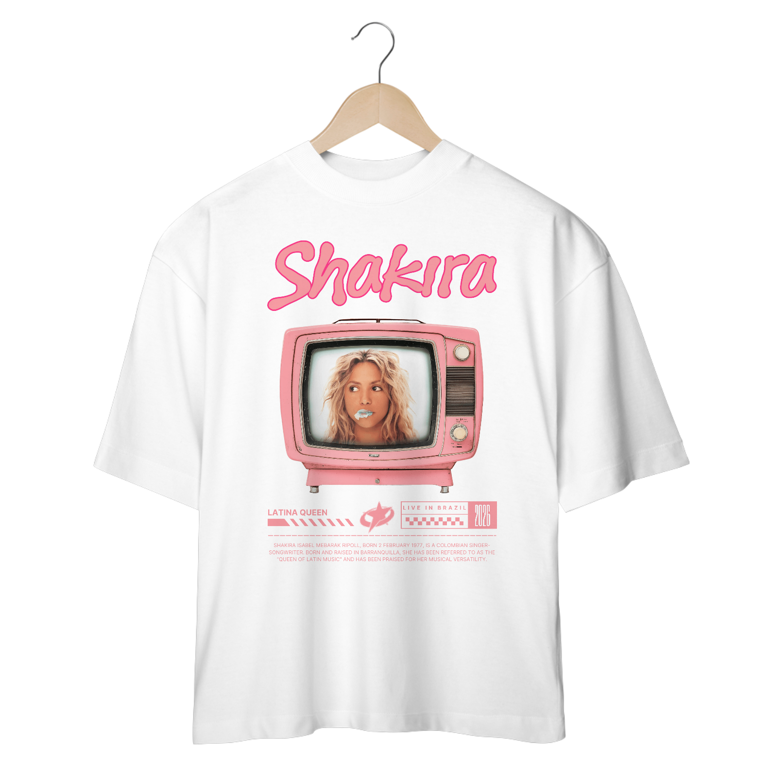 Camiseta Oversized Shakira