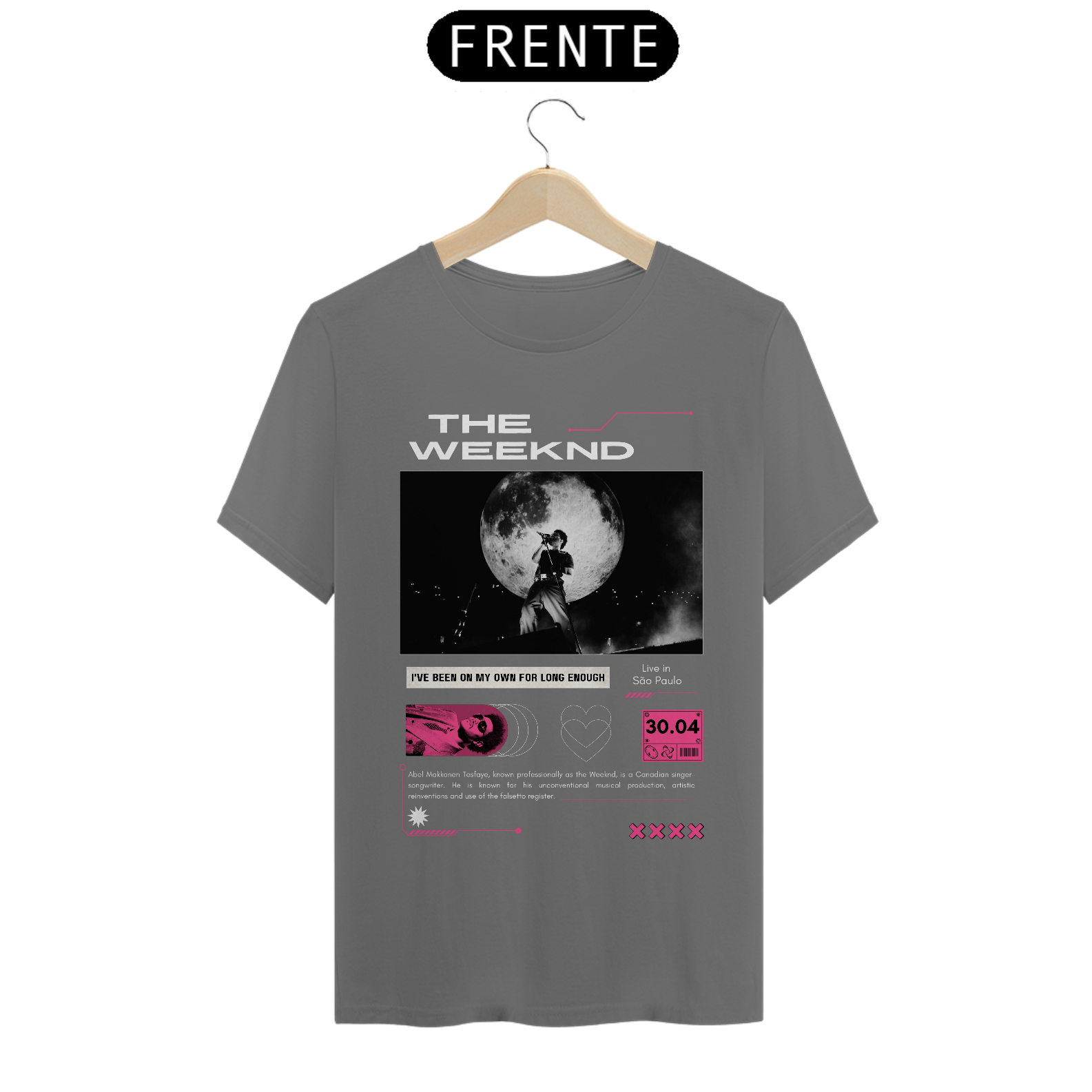 Camiseta Estonada The Weeknd Live in São Paulo 30.04