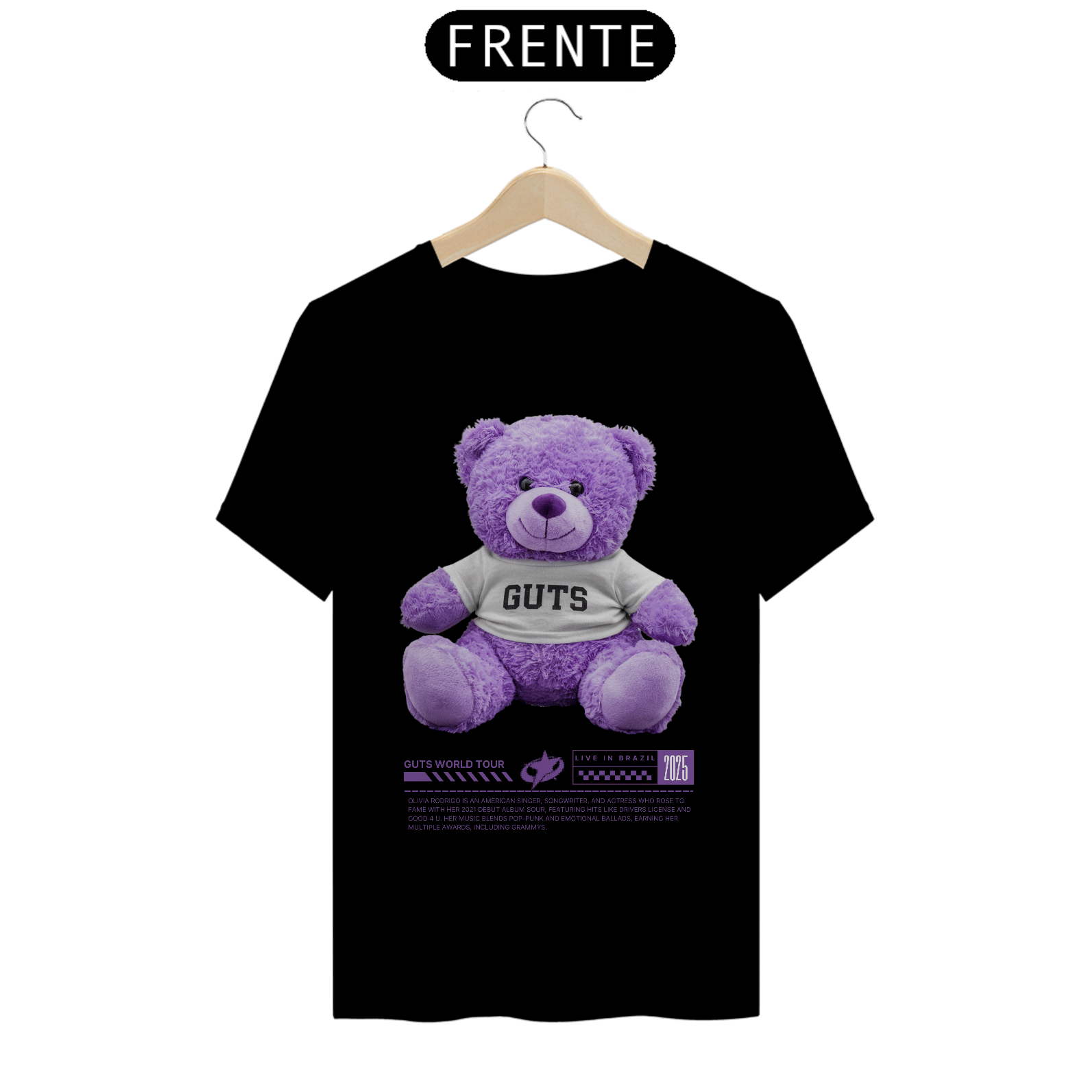 Camiseta Olivia Rodrigo Guts Teddy Bear
