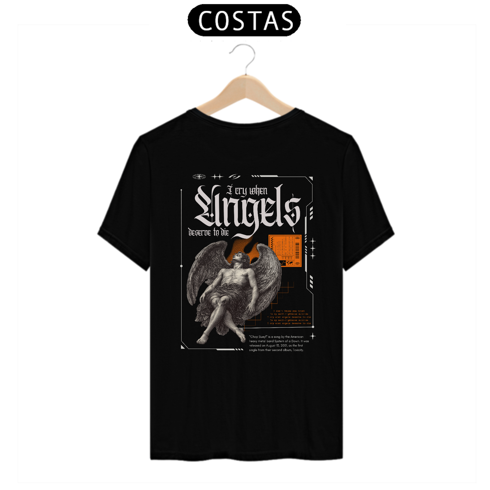 Camiseta System Of a Down Chop Suey! (Estampa nas Costas)
