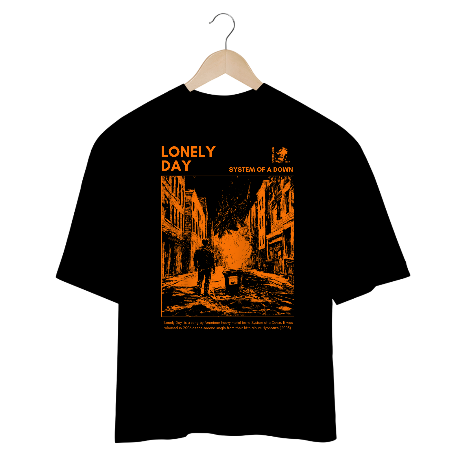 Camiseta Oversized System of a Down Lonely Day