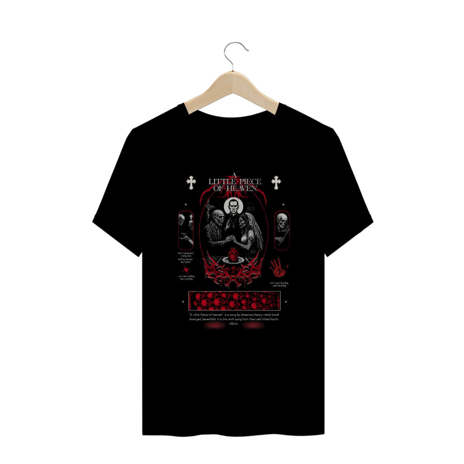 Camiseta Plus Size Avenged Sevenfold A Little Piece Of Heaven