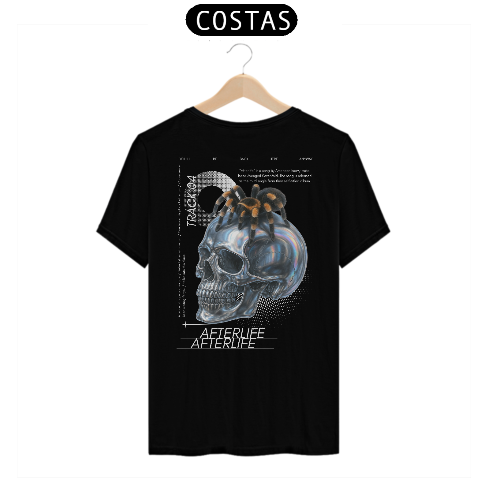 Camiseta Avenged Sevenfold Afterlife (Estampa nas Costas)