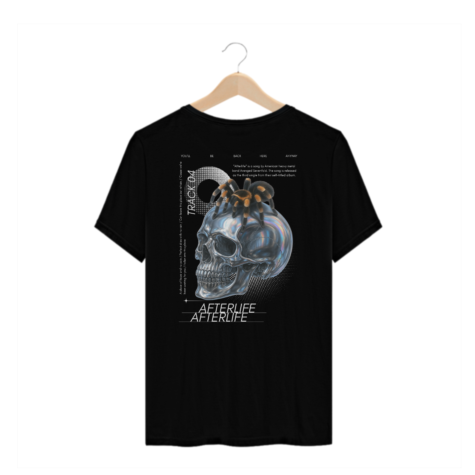 Camiseta Plus Size Avenged Sevenfold Afterlife (Estampa nas Costas)