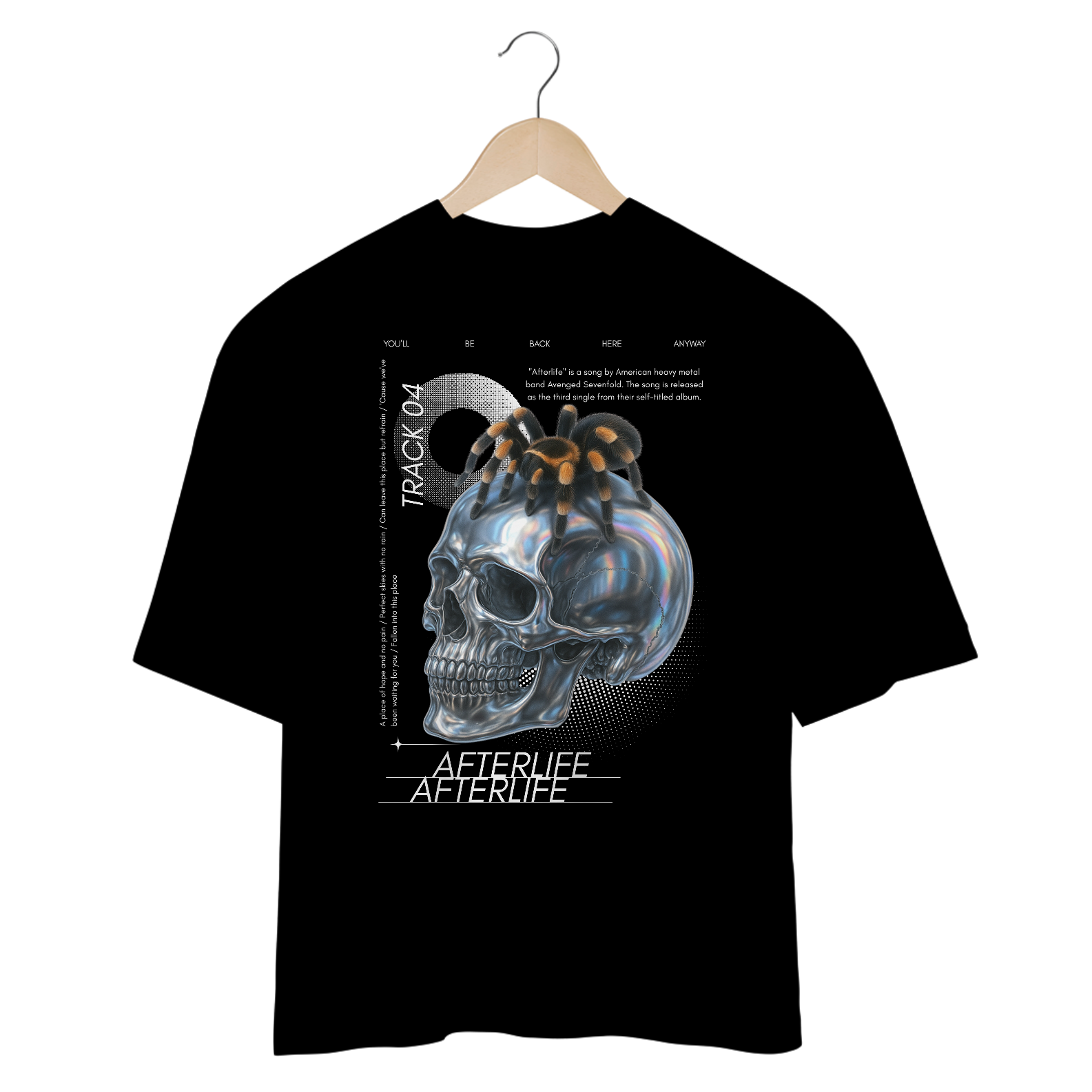 Camiseta Oversized Avenged Sevenfold Afterlife 