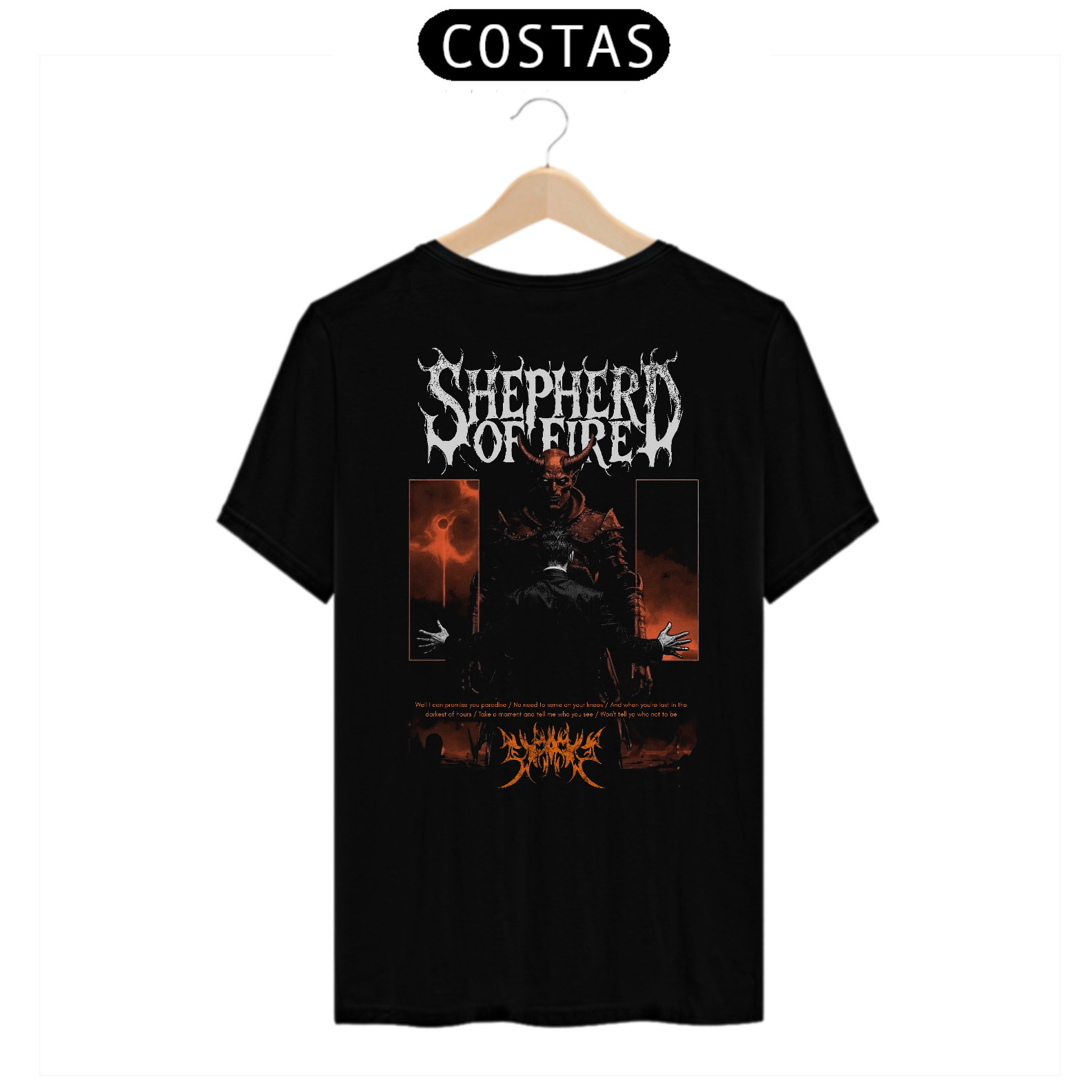 Camiseta Avenged Sevenfold Shepherd of Fire (Estampa nas Costas)