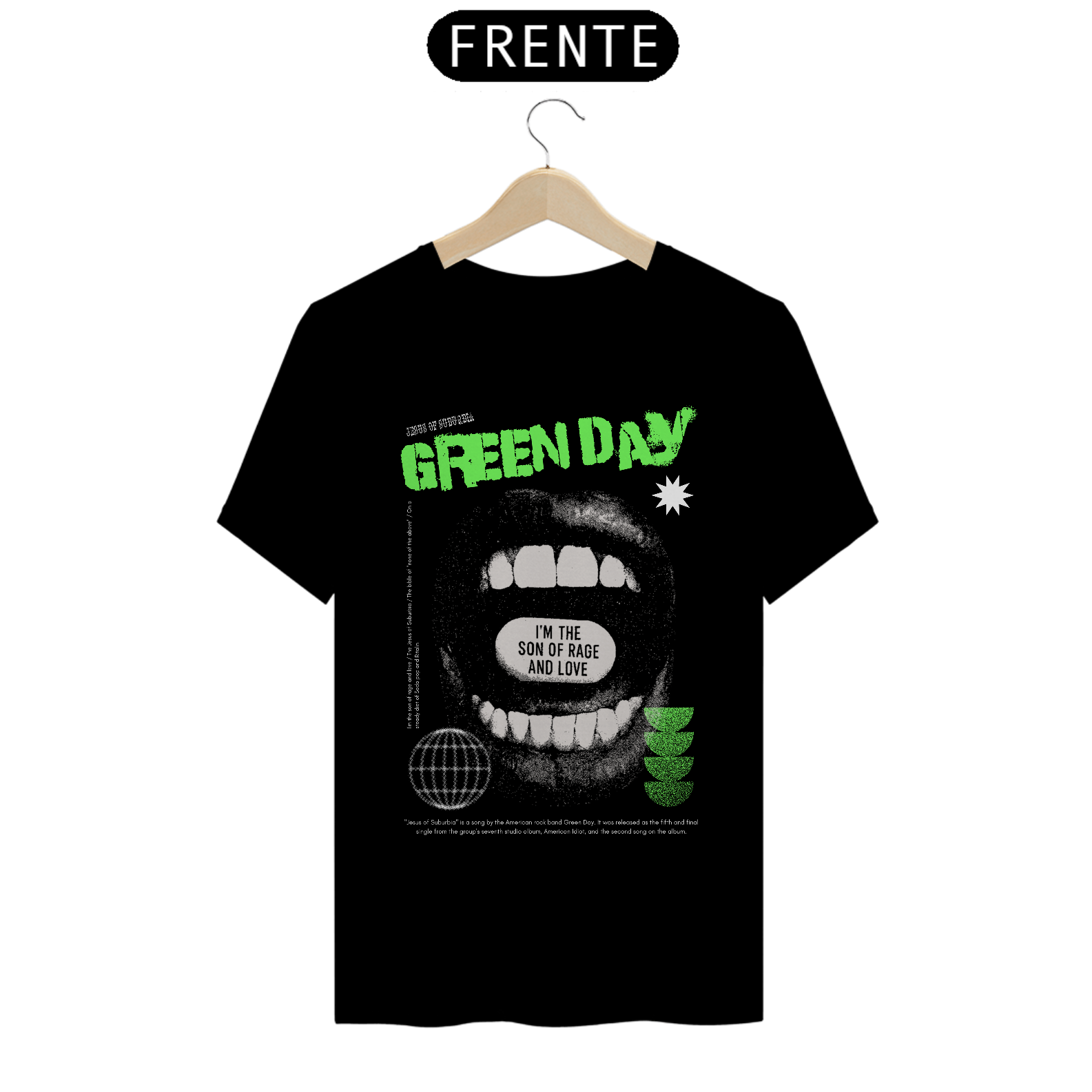 Camiseta Green Day Jesus of Suburbia (I'm the Son of Rage and Love)