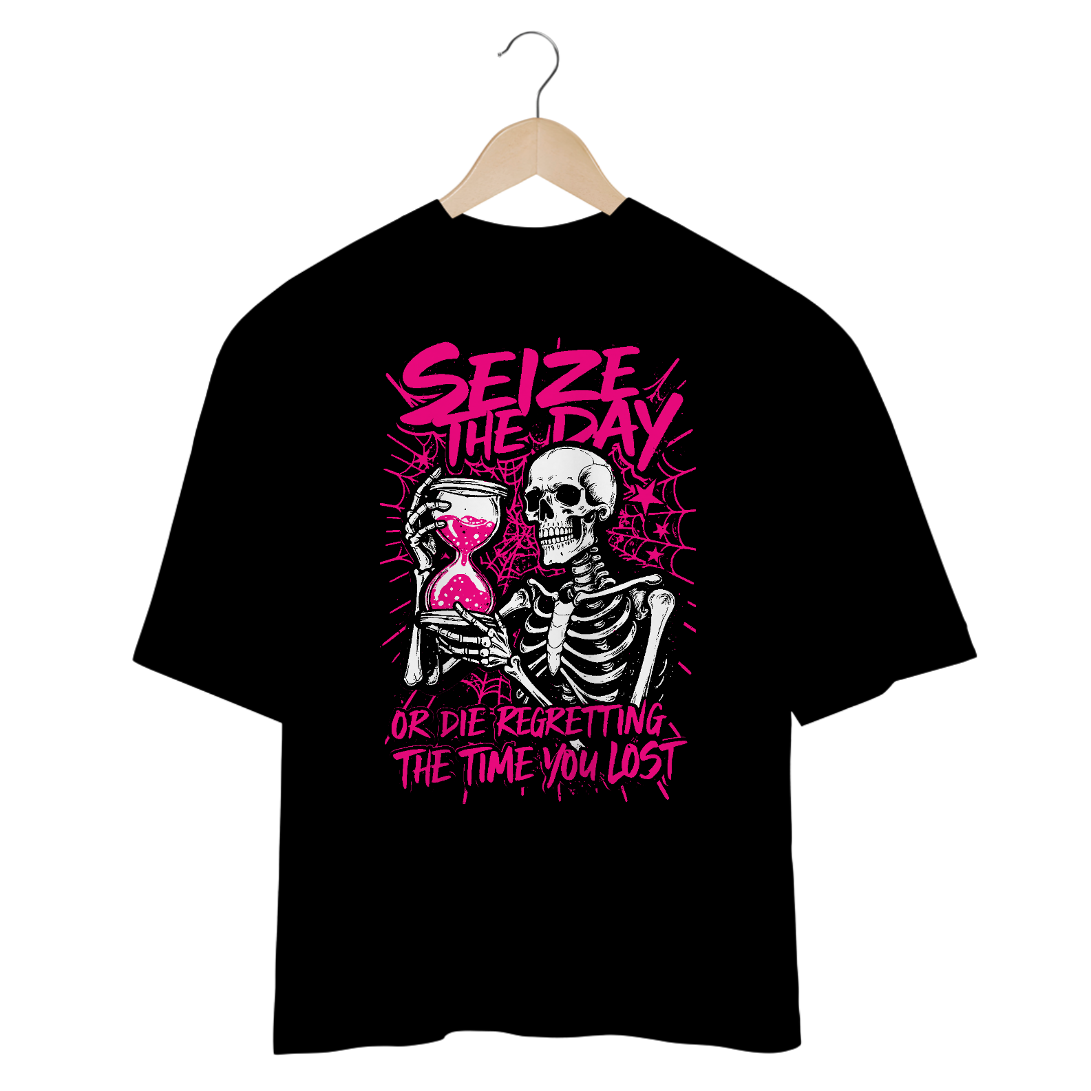 Camiseta Oversized Avenged Sevenfold Seize The Day (Preta)