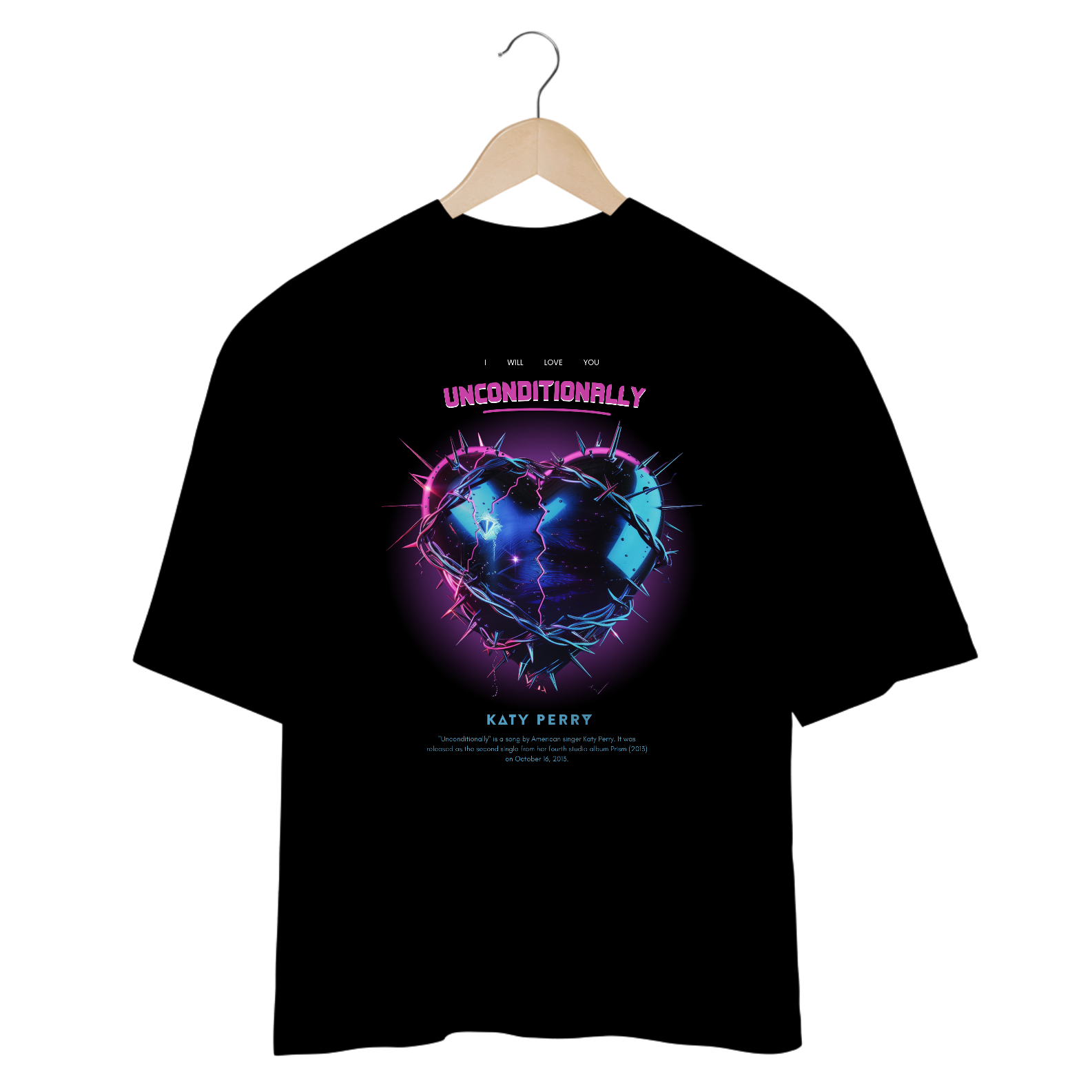 Camiseta Oversized Katy Perry Unconditionally
