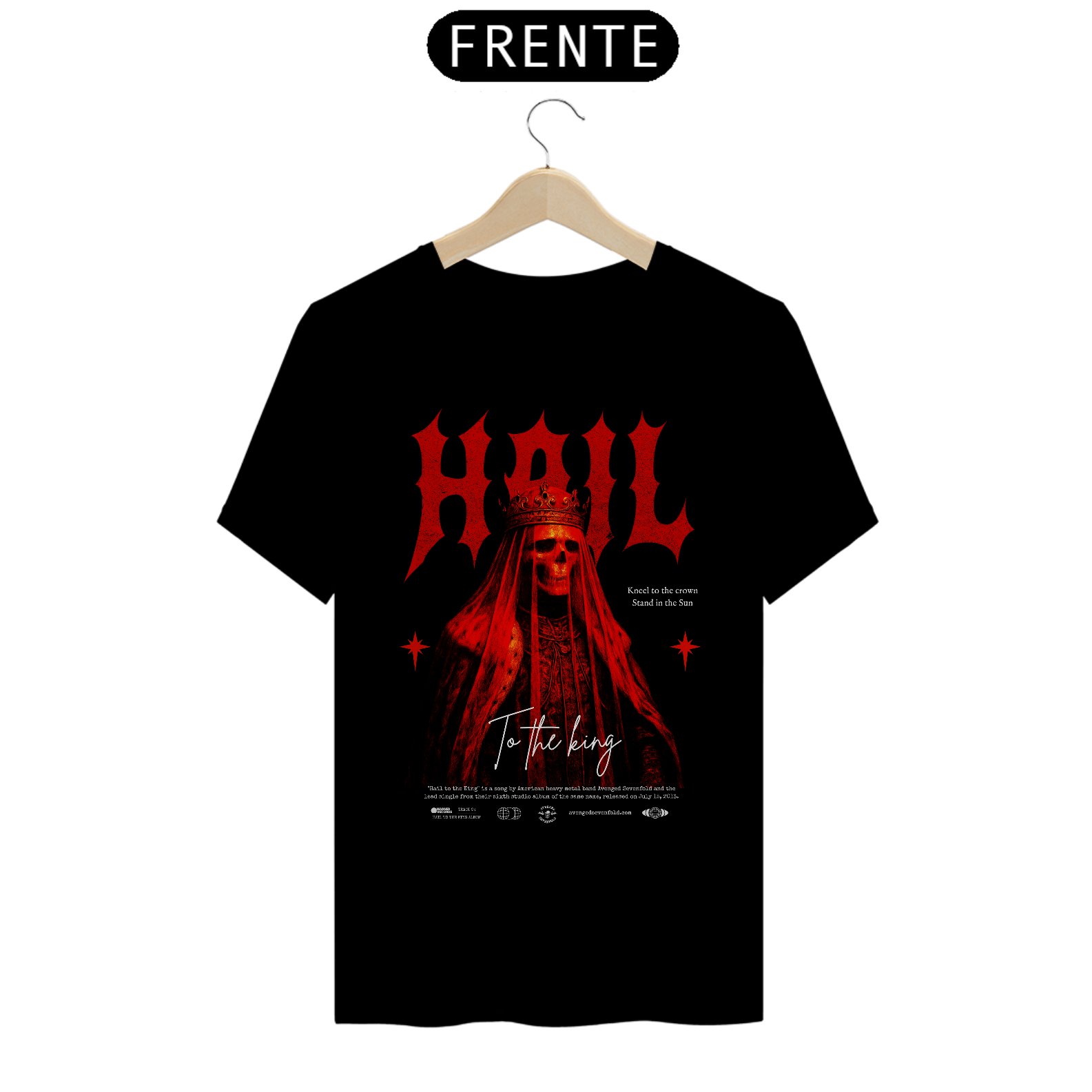 Camiseta Avenged Sevefold Hail To The King