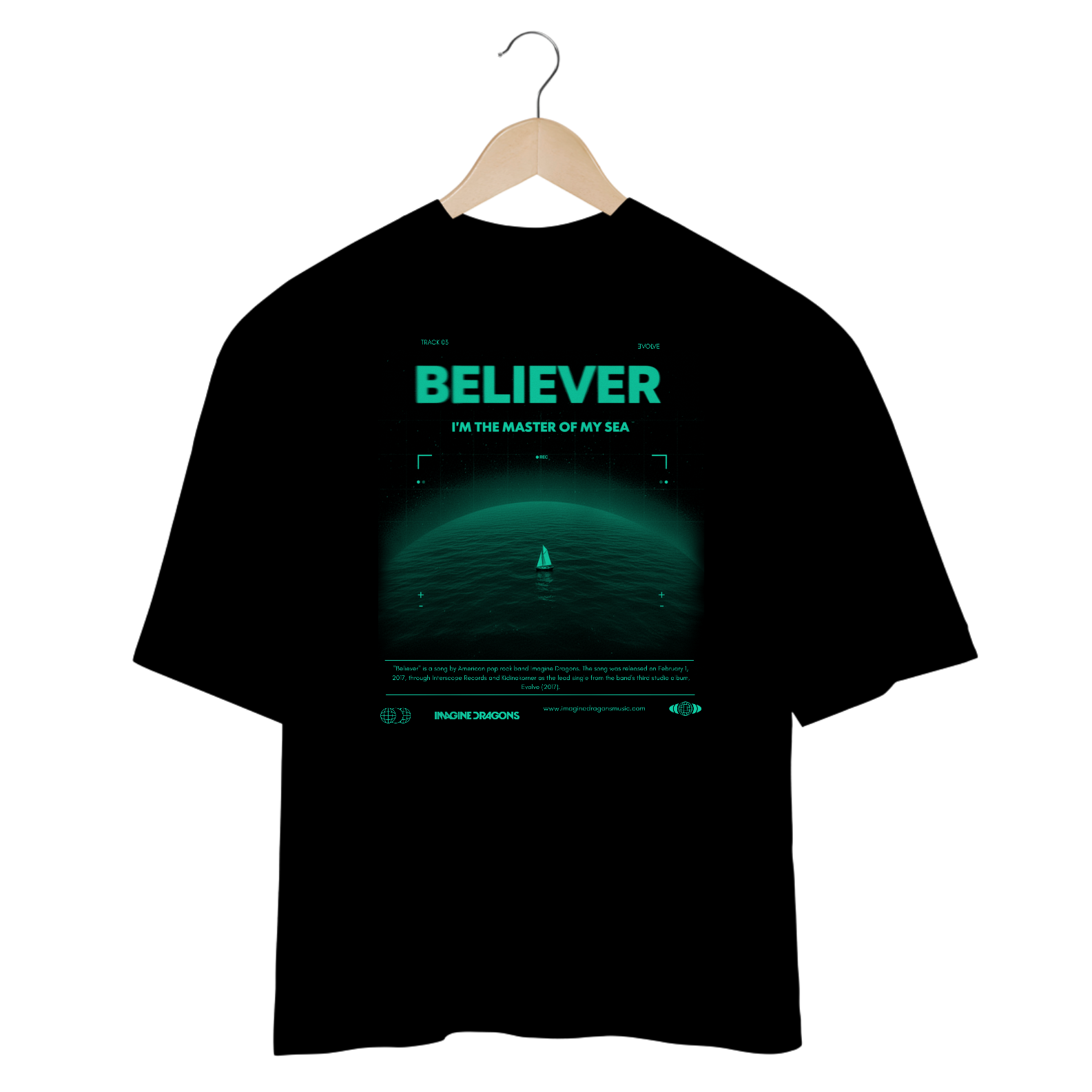 Camiseta Oversized Imagine Dragons Believer #2