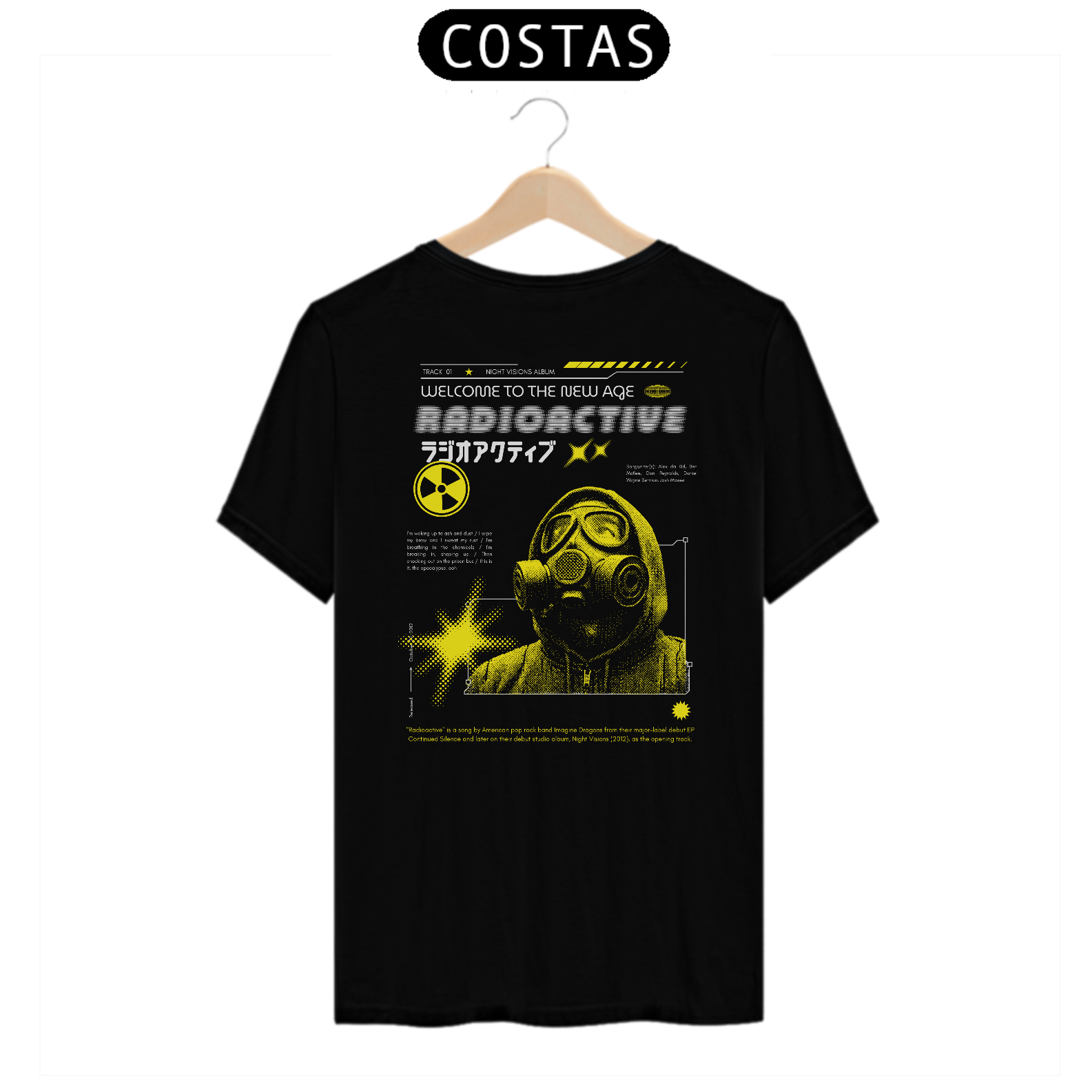 Camiseta Imagine Dragons Radioactive #2 (Estampa nas Costas)