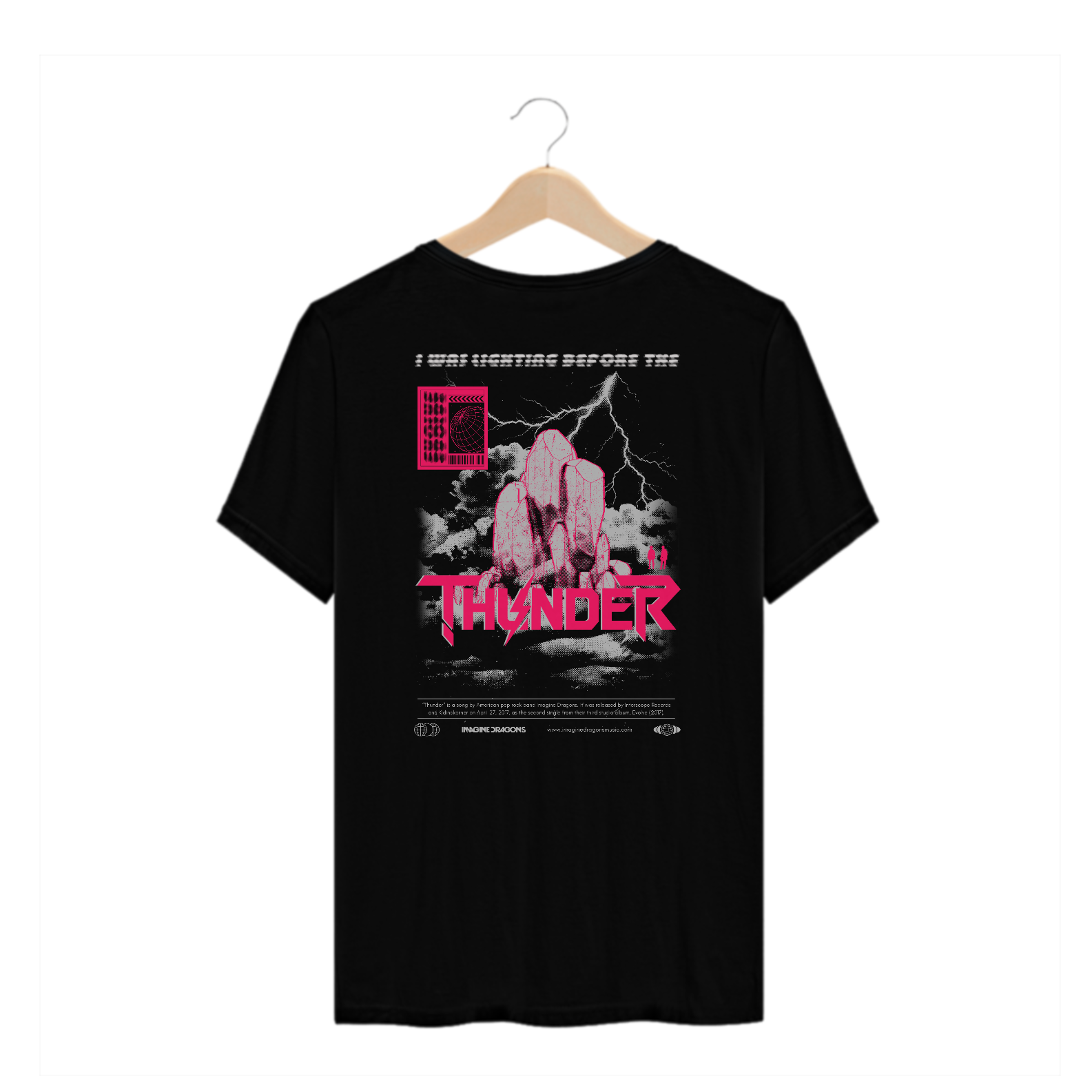 Camiseta Plus Size Imagine Dragons Thunder (Estampa nas Costas)