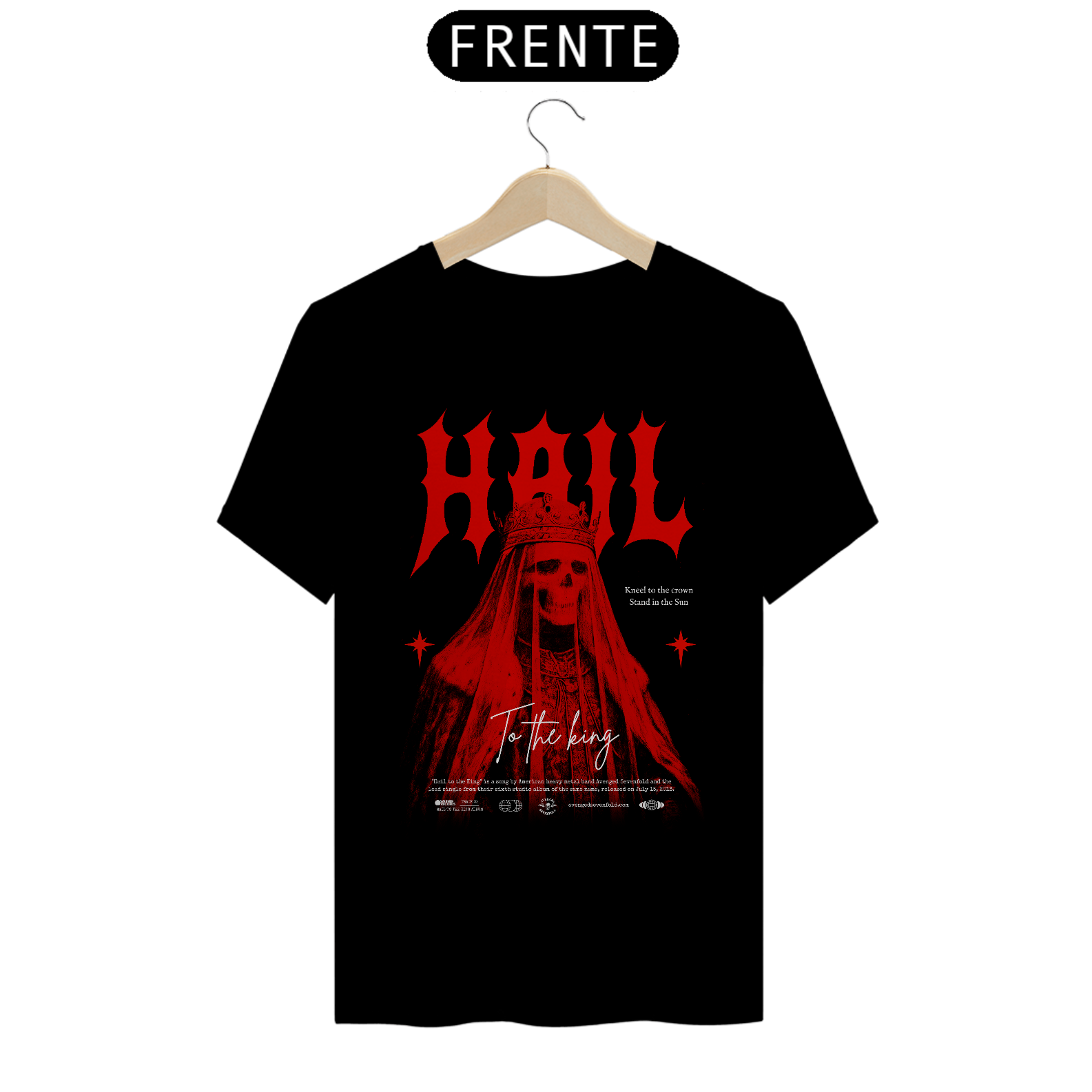 Camiseta Avenged Sevenfold Hail to the King