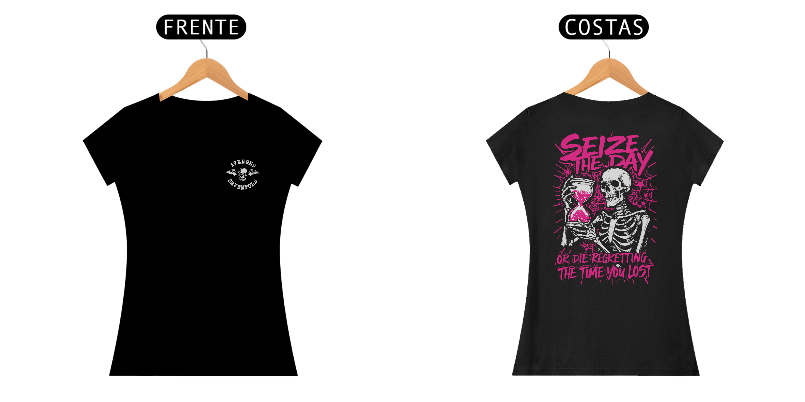 Baby Look Seize The Day (Frente e Costas)