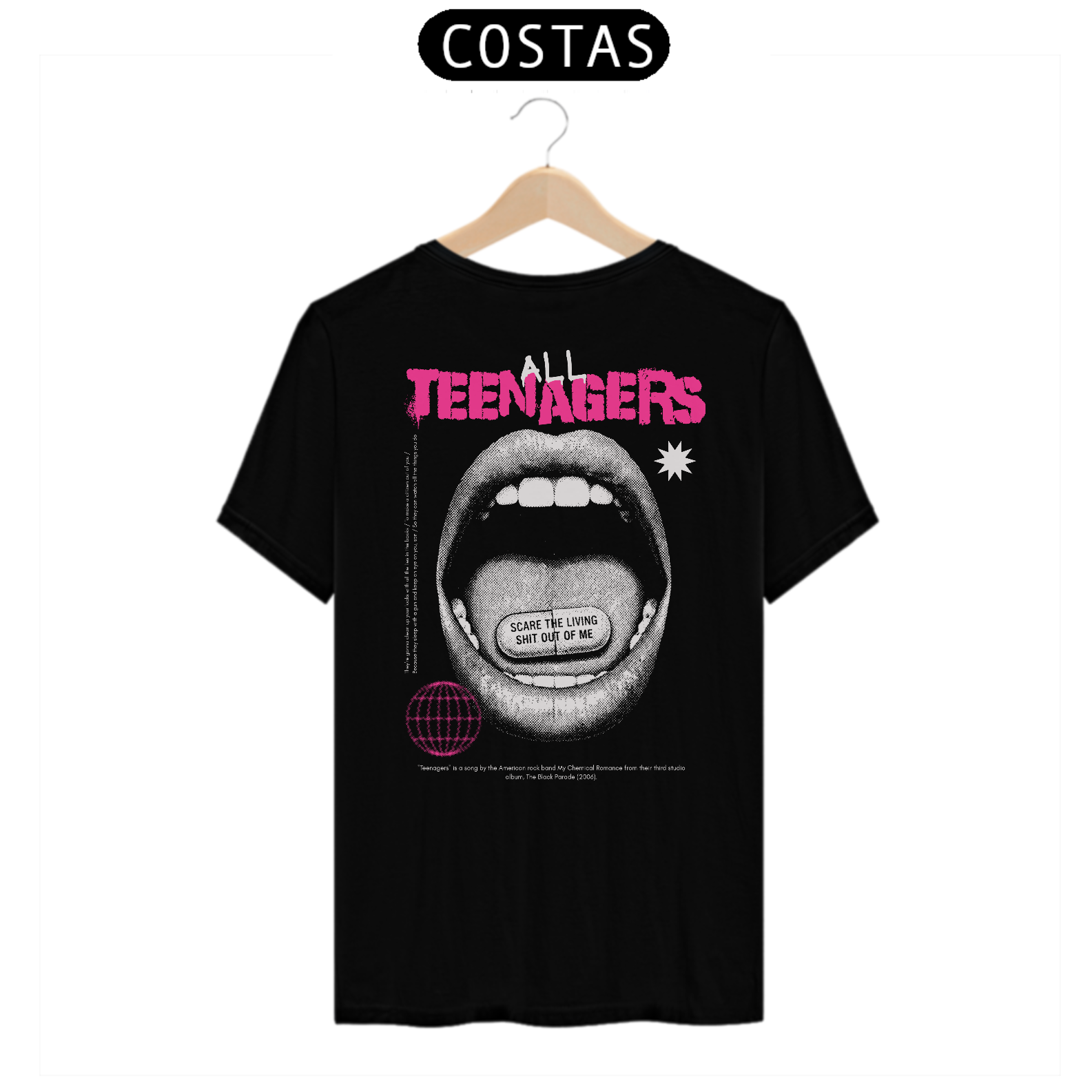 Camiseta My Chemical Romance Teenagers (Estampa nas Costas)