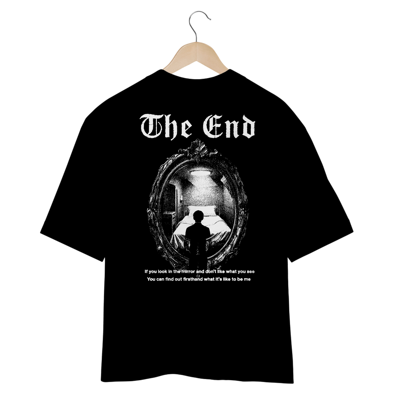 Camiseta Oversized  My Chemical Romance The End (Estampa nas Costas)