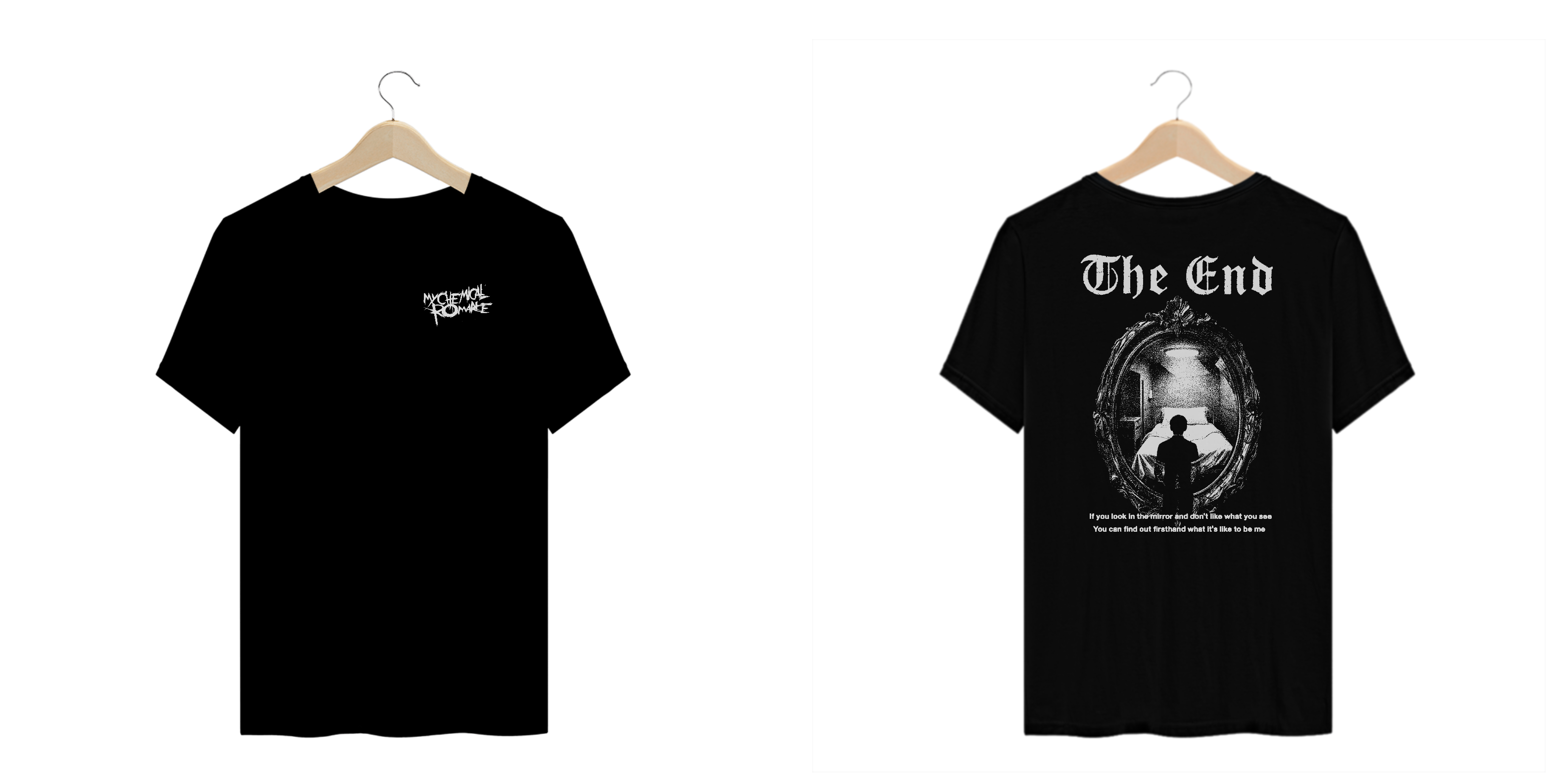 Camiseta Plus Size My Chemical Romance The End (Estampa Frente & Costas)