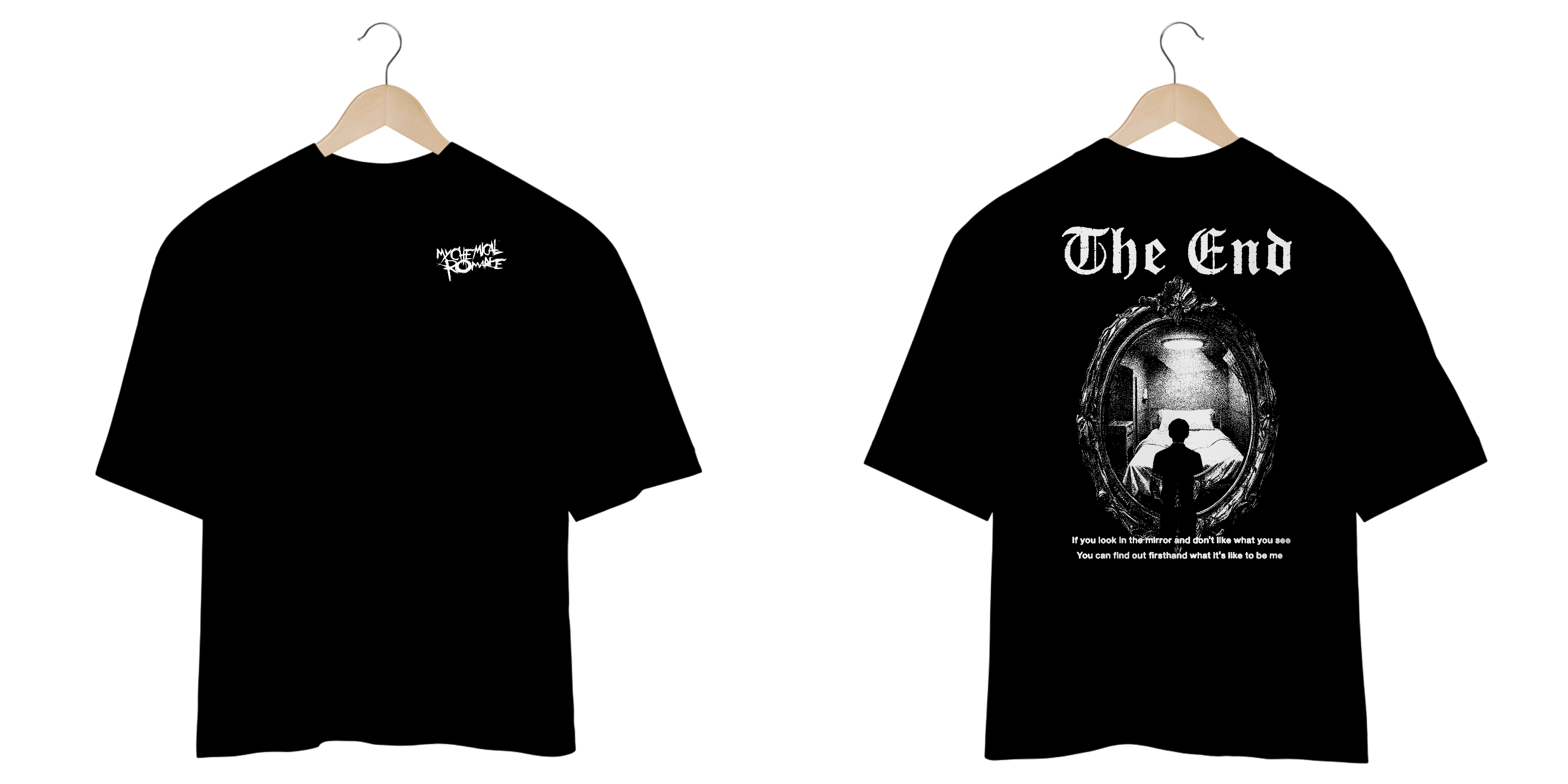 Camiseta Oversized My Chemical Romance The End (Estampa Frente & Costas)