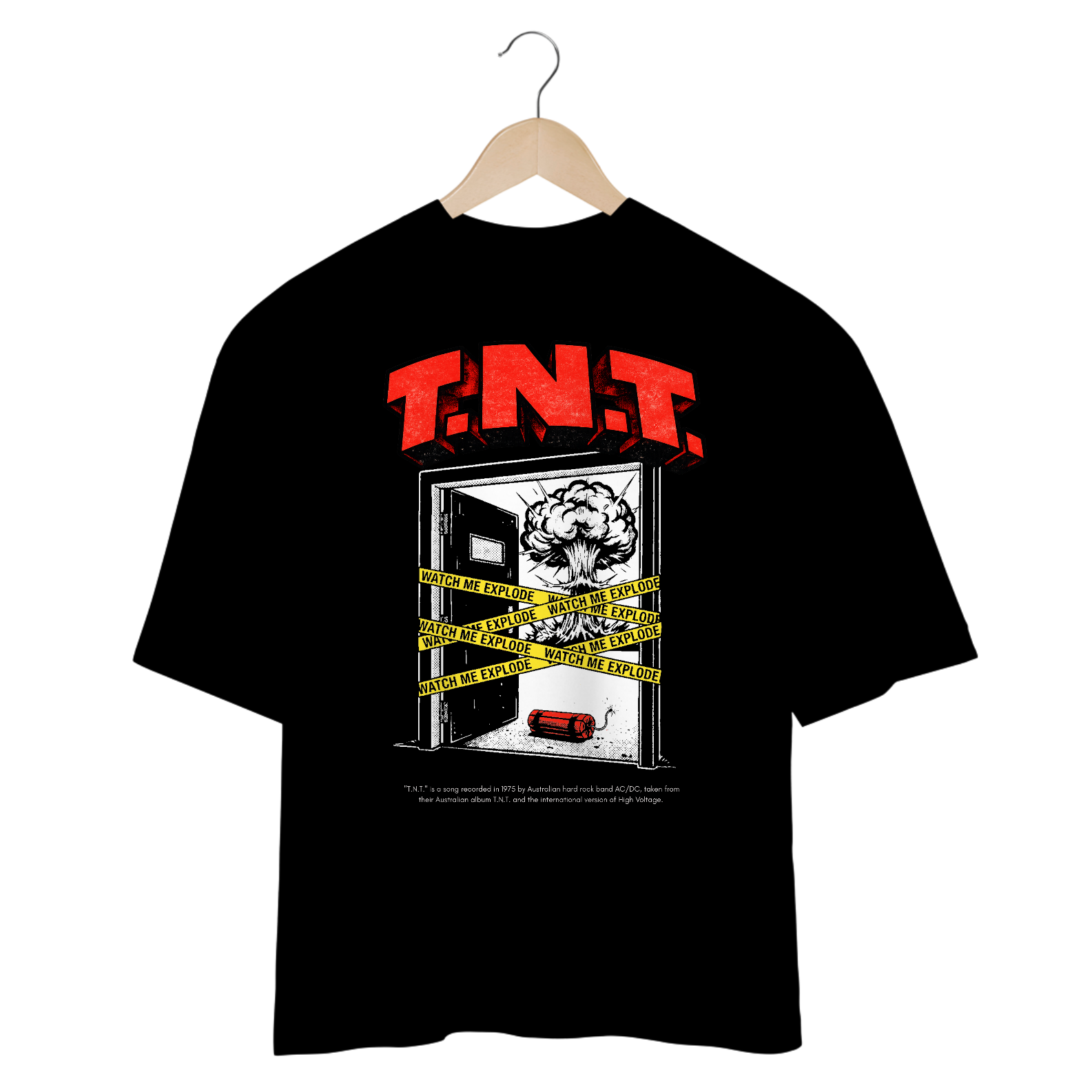 Camiseta Oversized AC/DC T.N.T.
