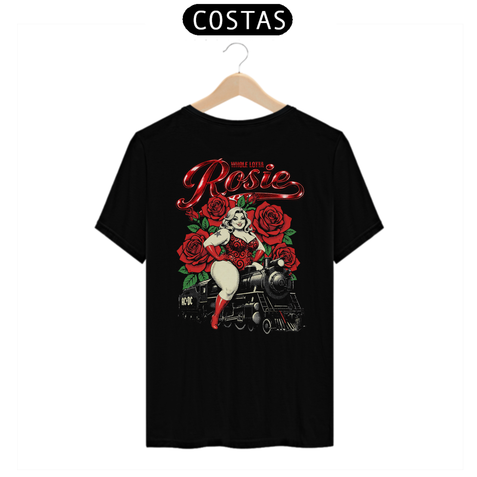 Camiseta AC/DC Whole Lotta Rosie (Estampa nas Costas)