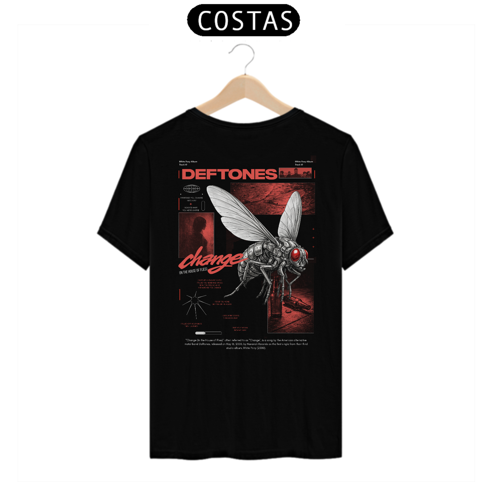 Camiseta Deftones Change (In The House Of Flies) (Estampa nas Costas)