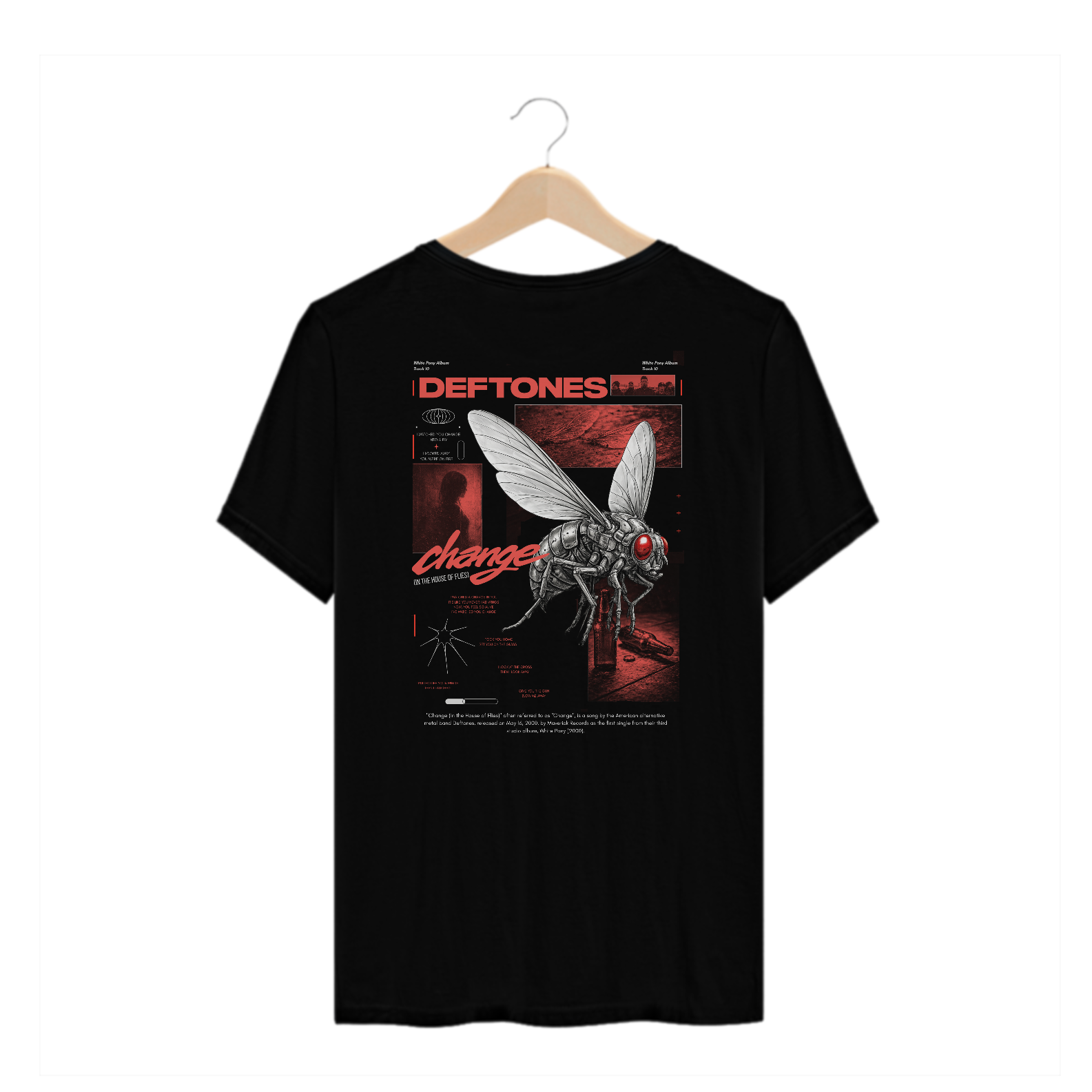 Camiseta Plus Size Deftones Change (In The House Of Flies) (Estampa nas Costas)