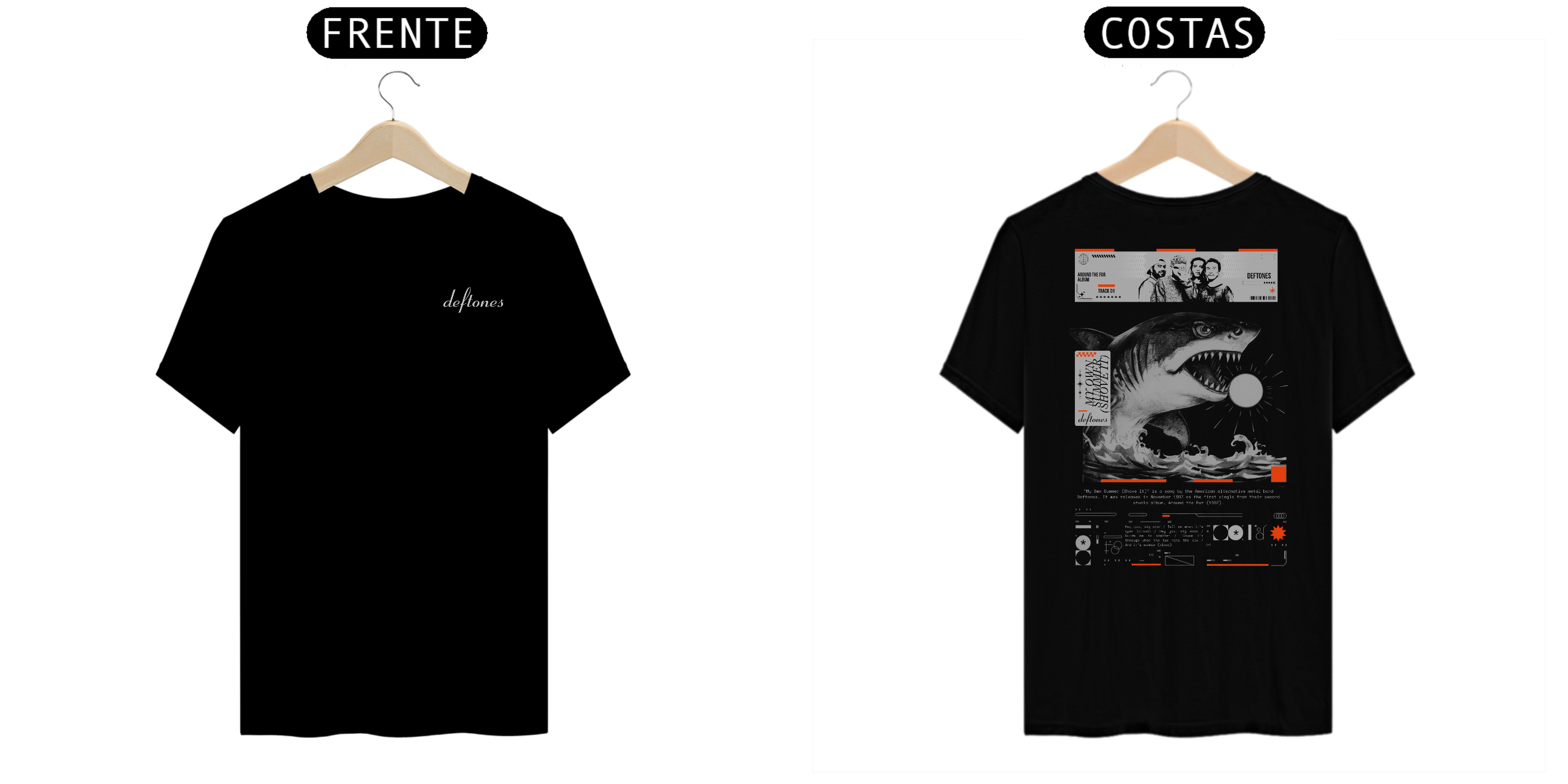Camiseta Deftones My Own Summer (Shove It) (Estampa Frente e Costas)