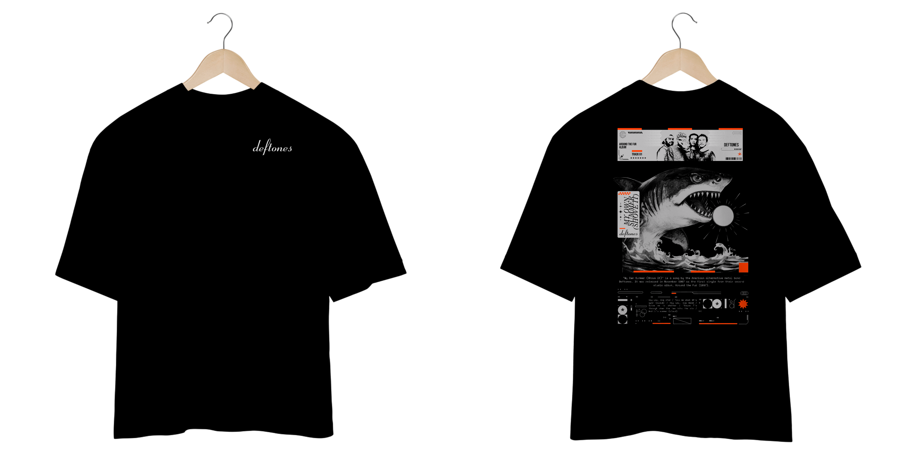 Camiseta Oversized Deftones My Own Summer (Shove It) (Estampa Frente e Costas)