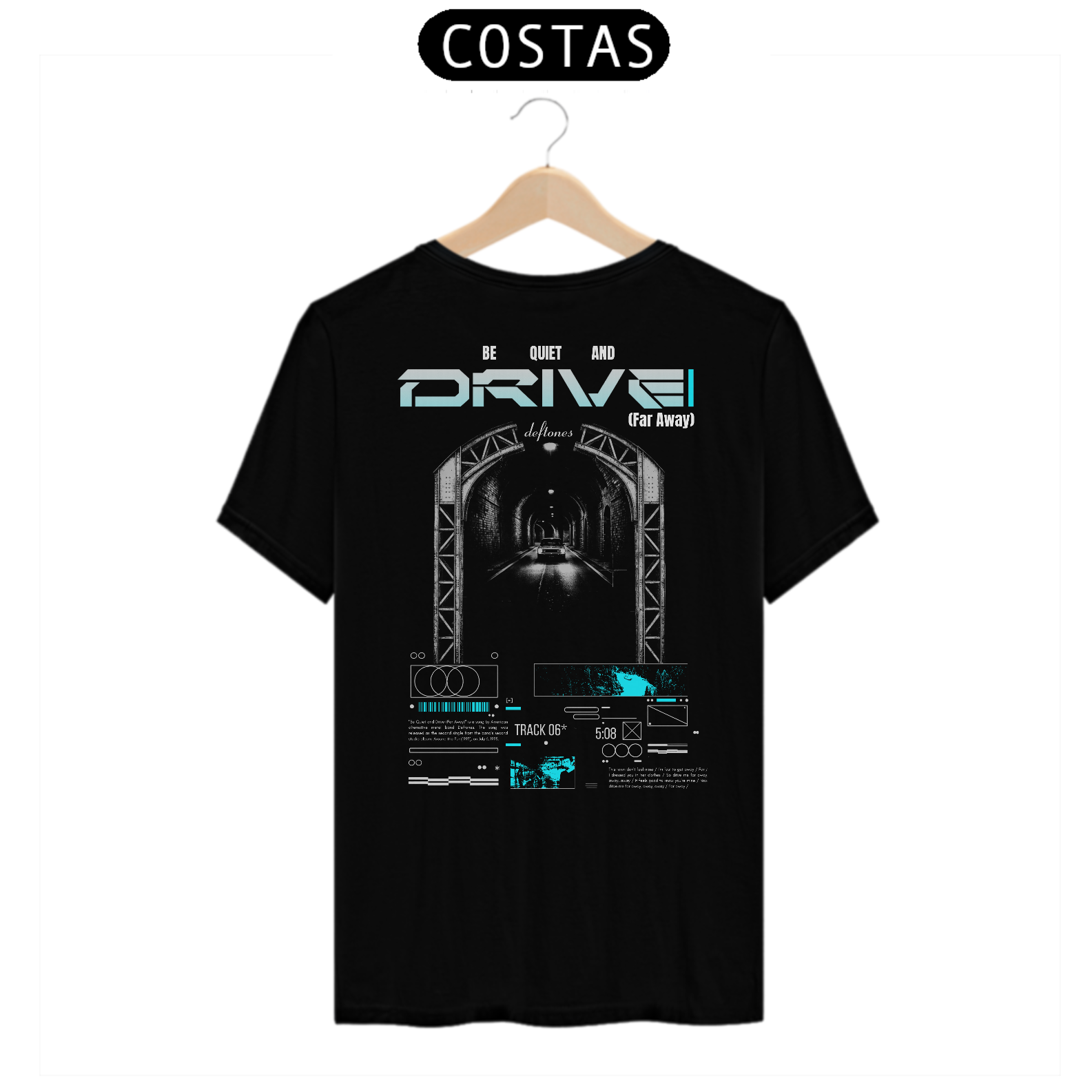 Camiseta Deftones Be Quiet And Drive (Far Away) (Estampa nas  Costas)