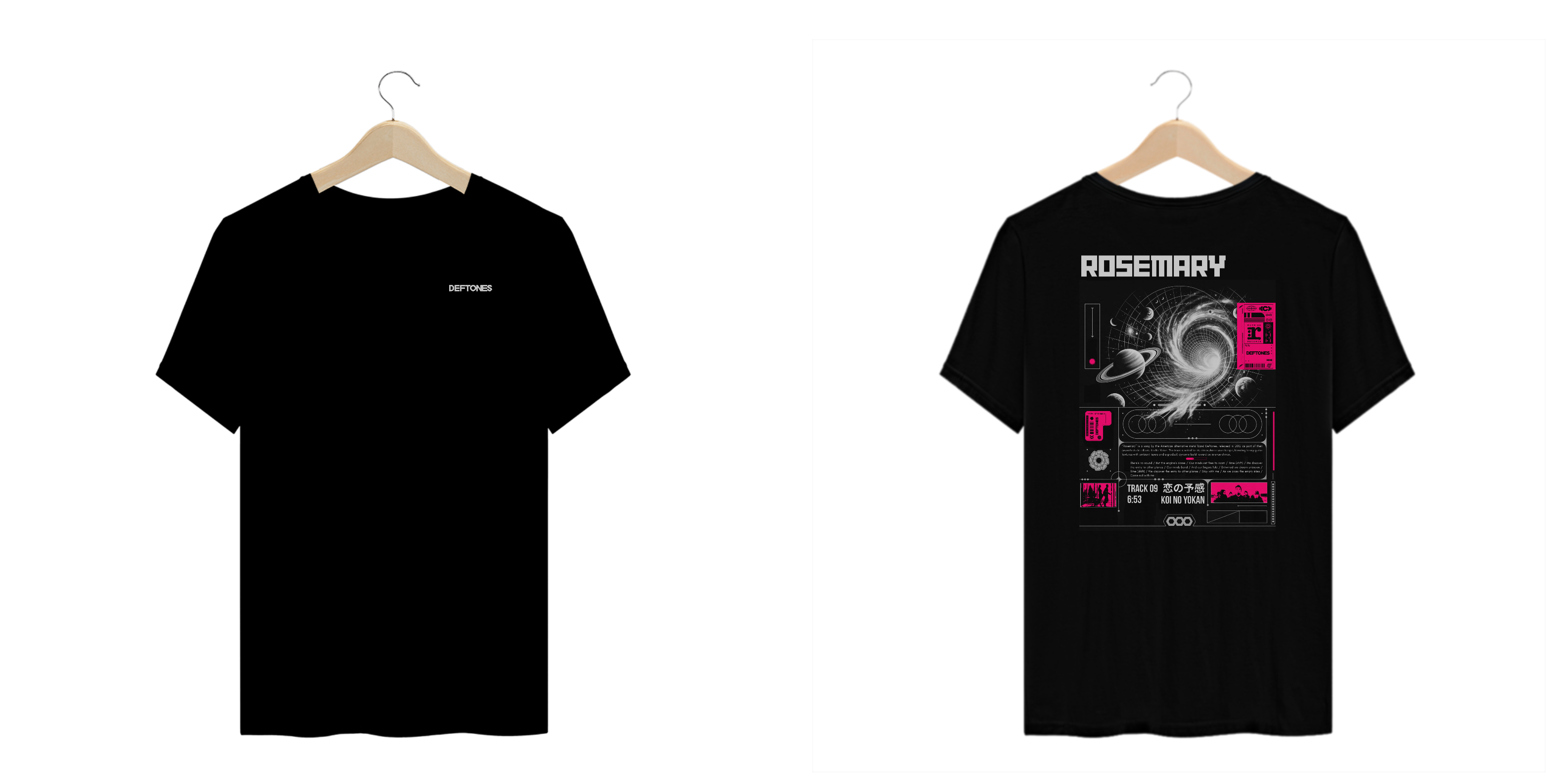 Camiseta Plus Size Deftones Rosemary (Estampa Frente e Costas)