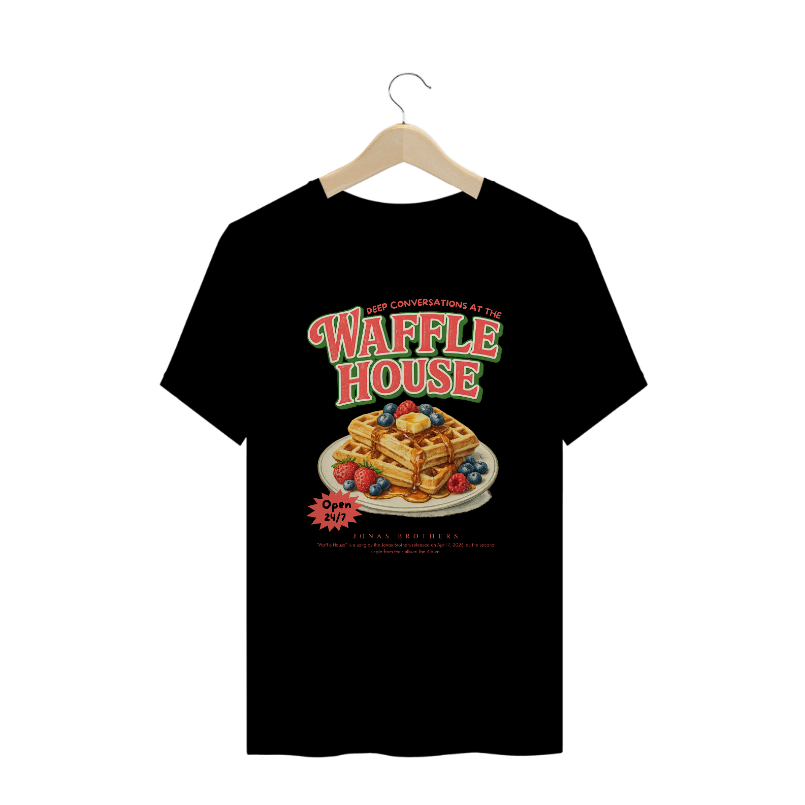 Camiseta Plus Size Jonas Brothers Waffle House