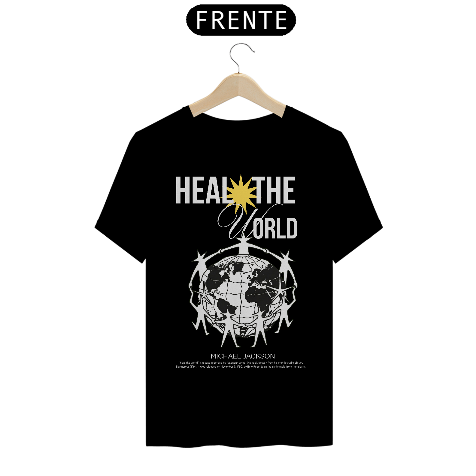 Camiseta Michael Jackson Heal The World