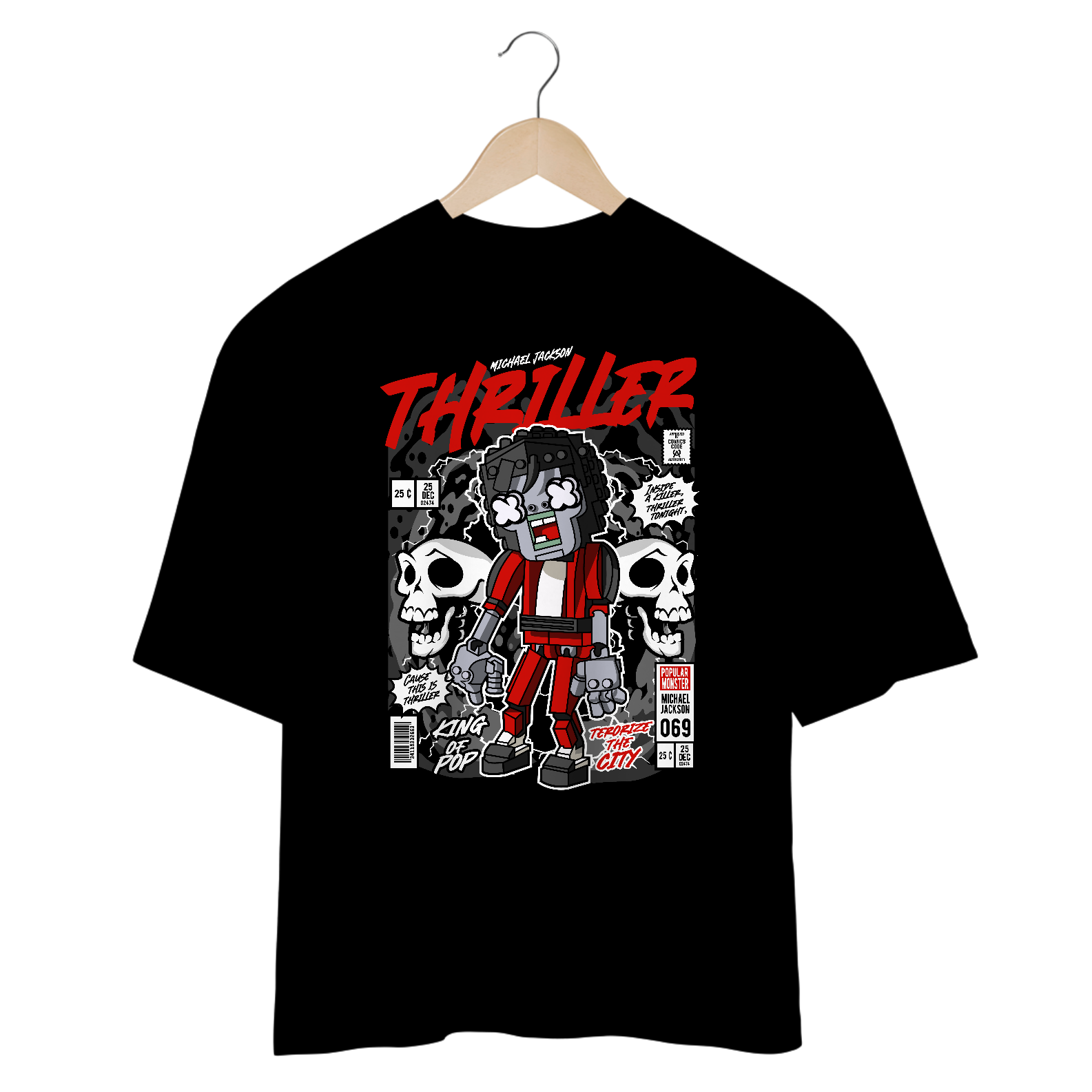 Camiseta Oversized Funko Pop Michael Jackson