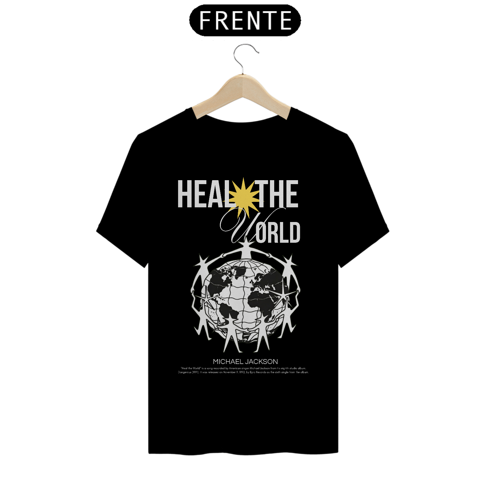 Camiseta Michael Jackson Heal The World