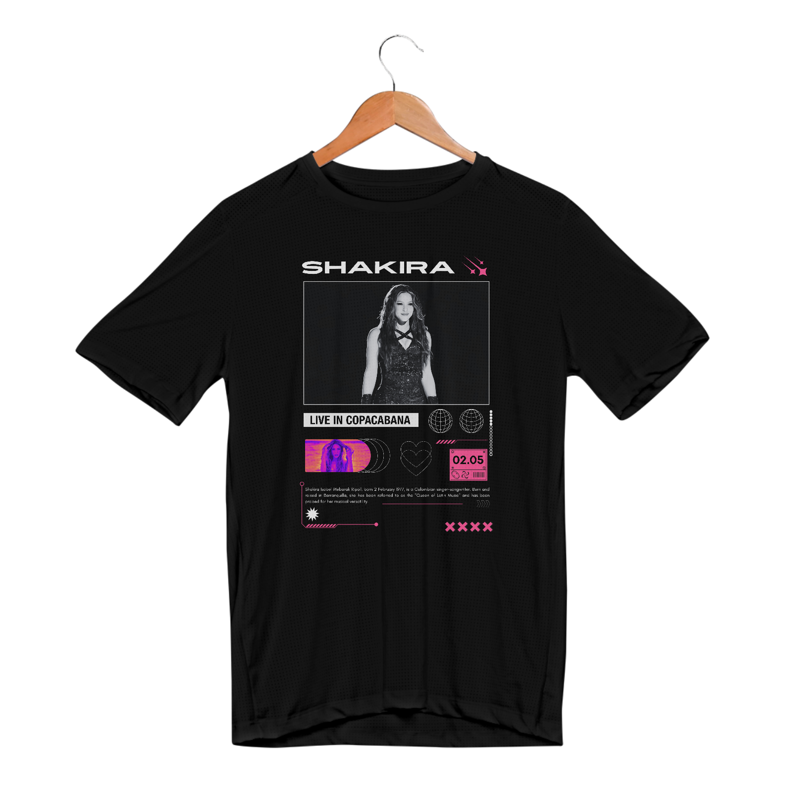 Camiseta com proteção UV Shakira Live in Copacabana 02.05