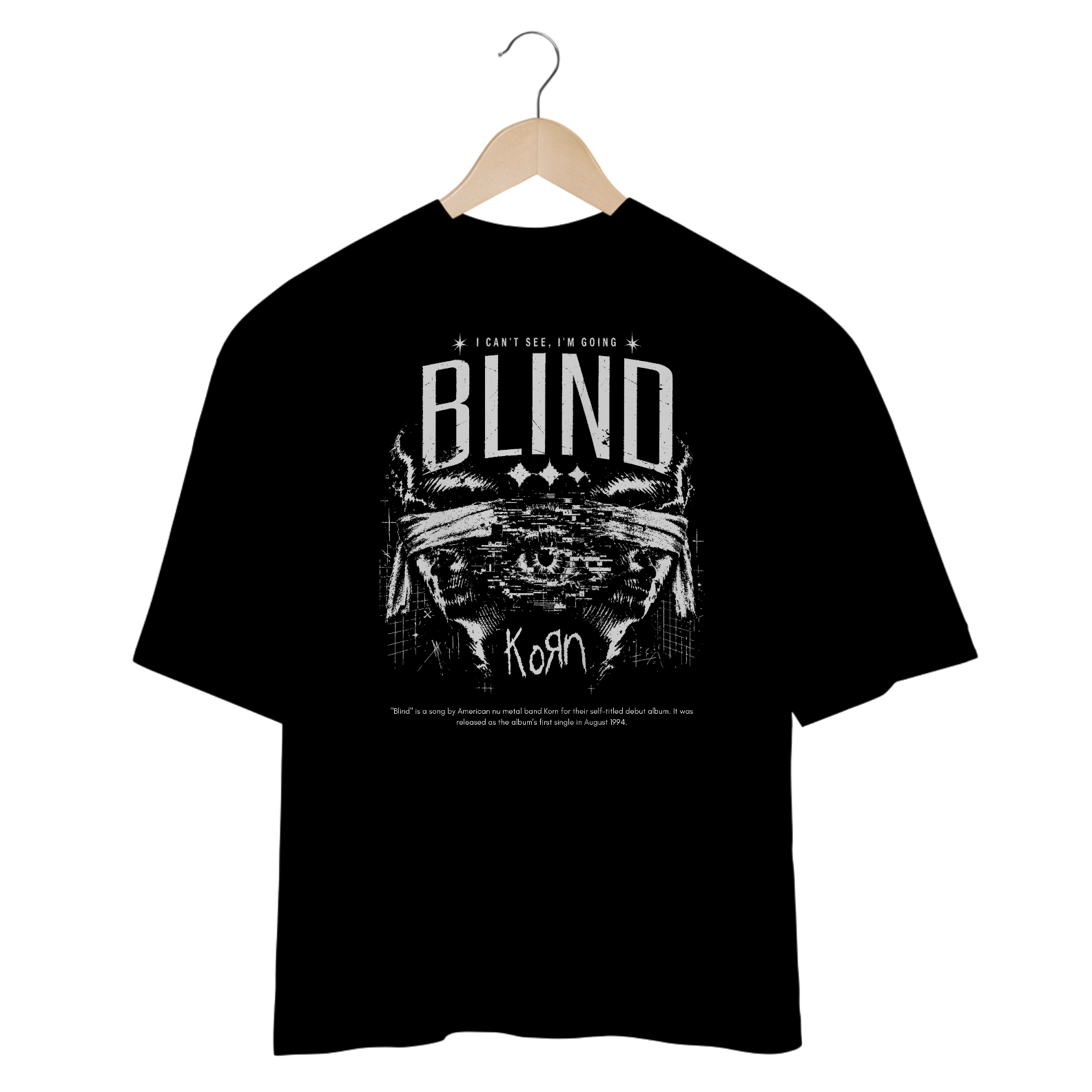 Camiseta Plus Size Korn Blind