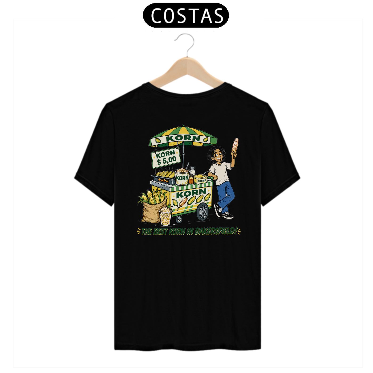 Camiseta Korn (Estampa nas Costas)