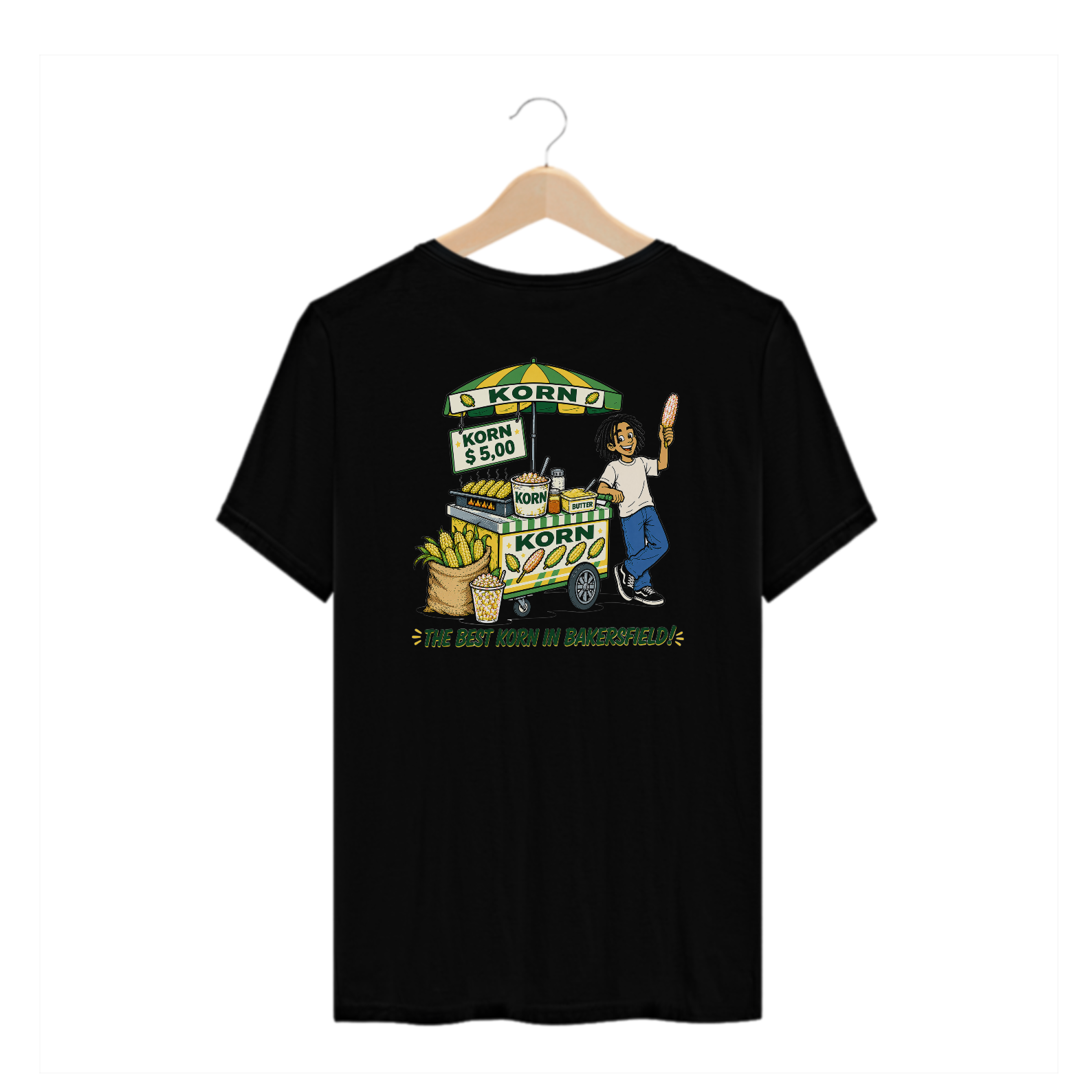 Camiseta Plus Size Korn (Estampa nas Costas)